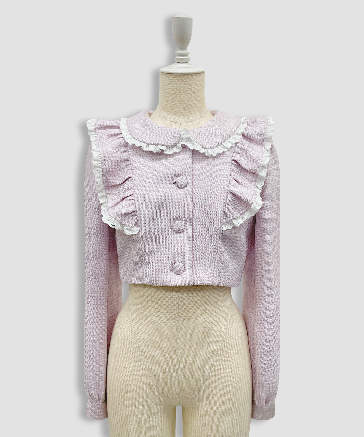 コットンレースツイードセットアップ