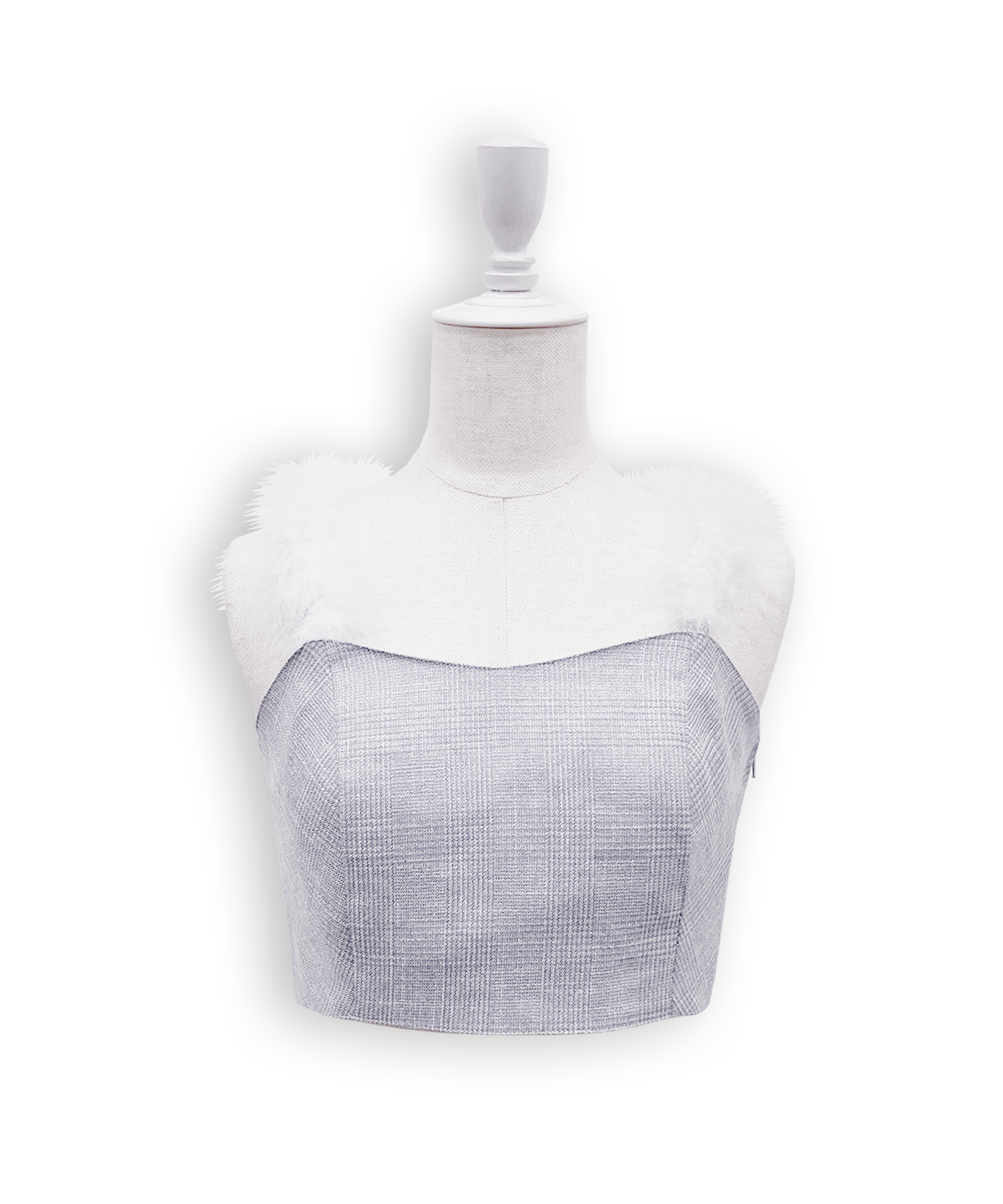 ポイントフェザーラメチェックセットアップ