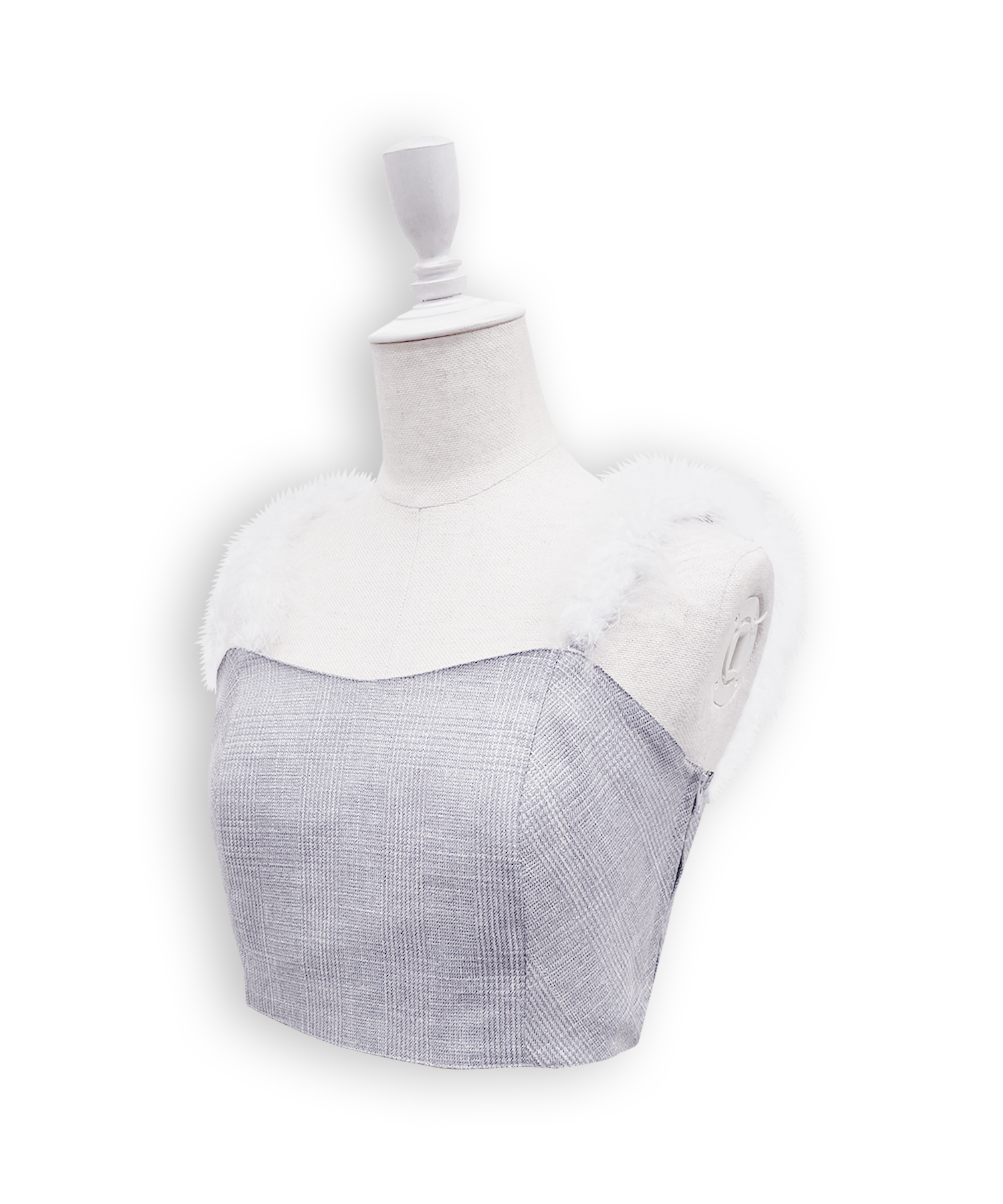 ポイントフェザーラメチェックセットアップ