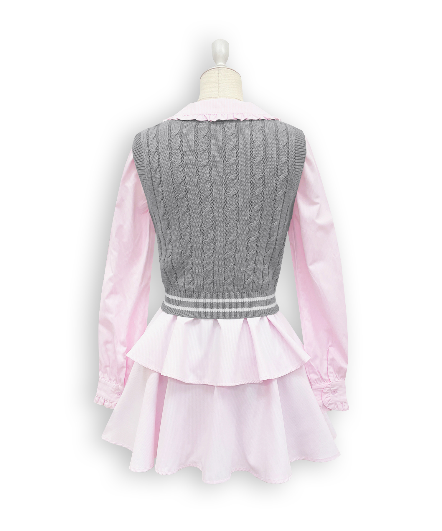 ベストセットシャツワンピース