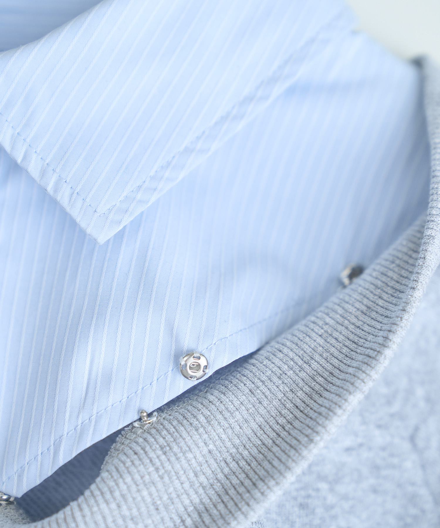 UNISEX 2way collar sweatshirt / GRAY