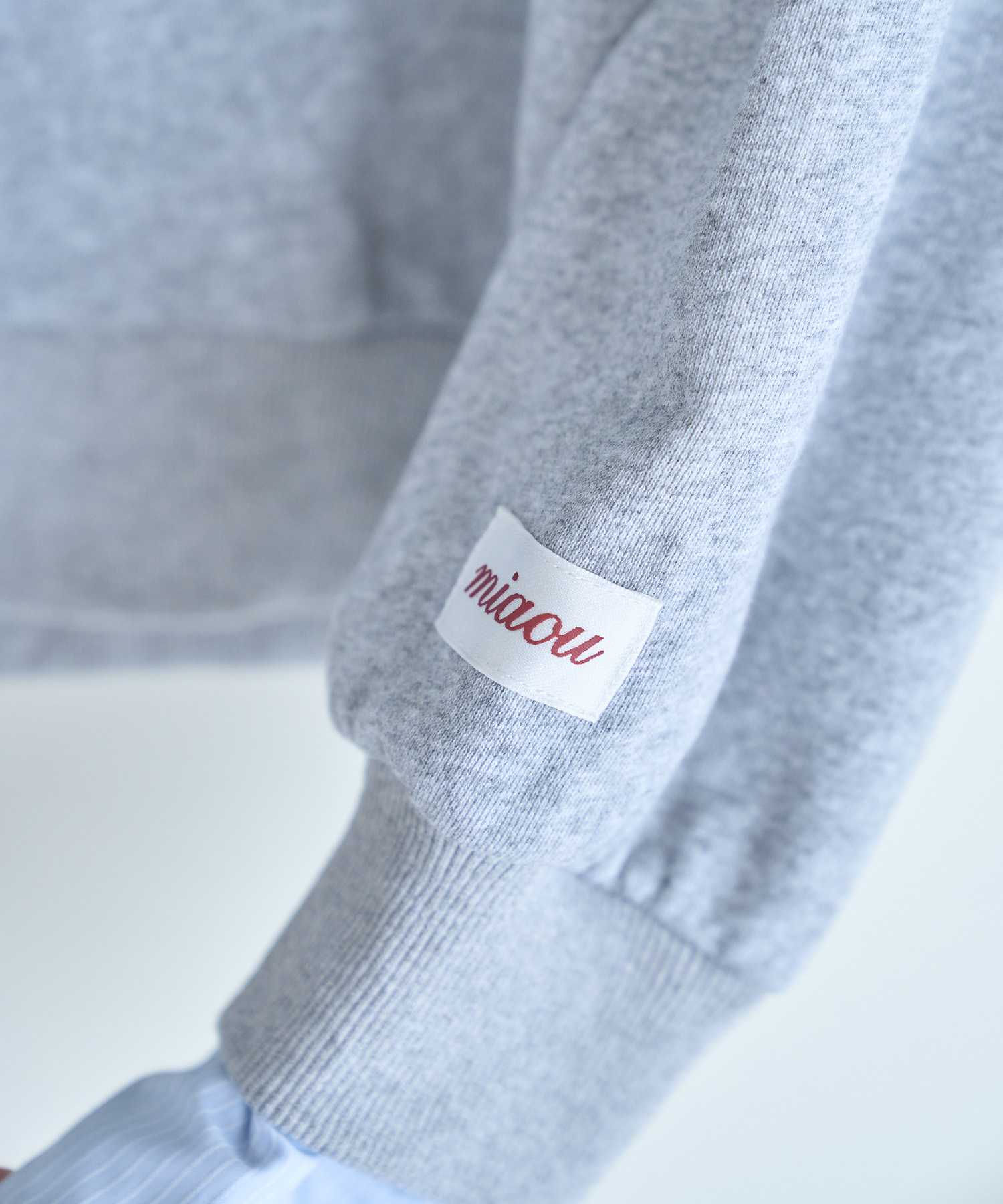 UNISEX 2way collar sweatshirt / GRAY