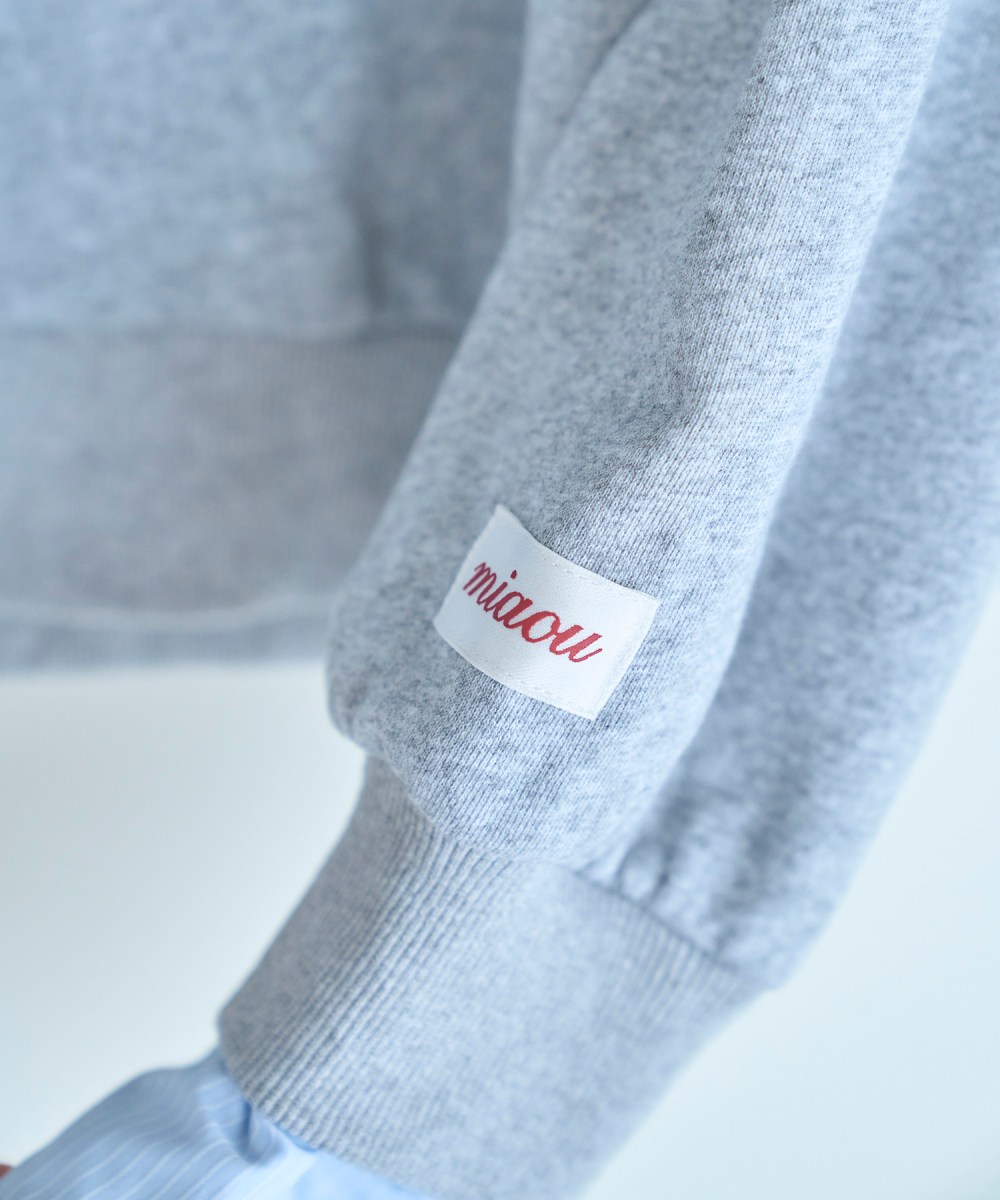 UNISEX 2way collar sweatshirt / GRAY