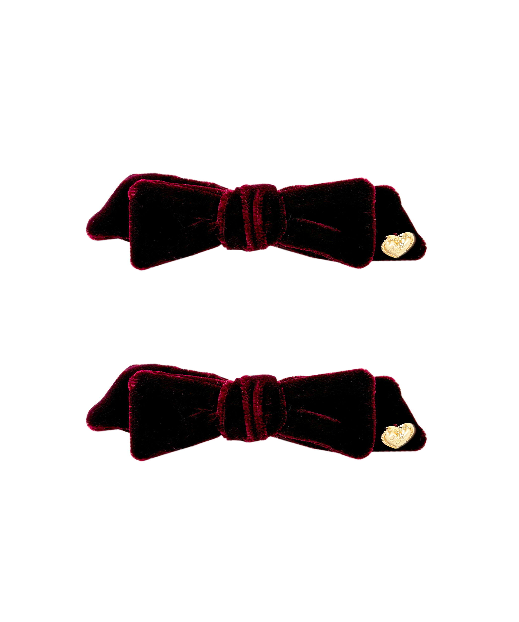 Velvet ribbon hair clip set – BUNNY APARTMENT