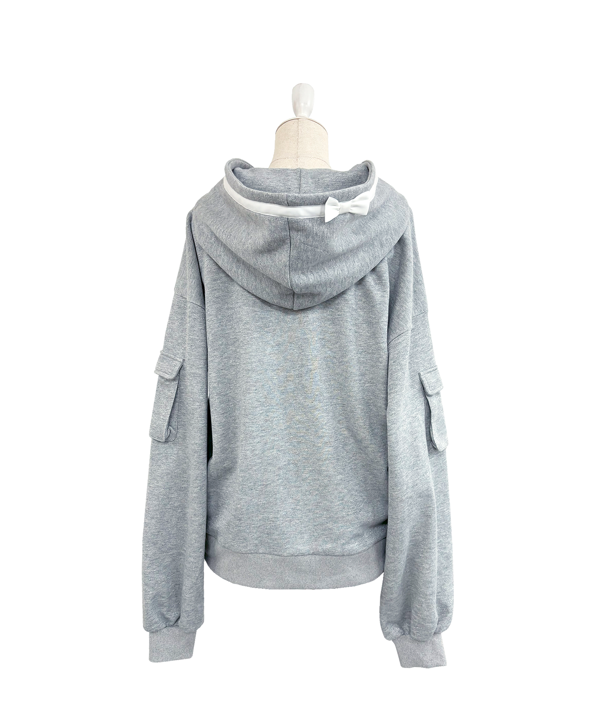 Satin ribbon point cargo zip set