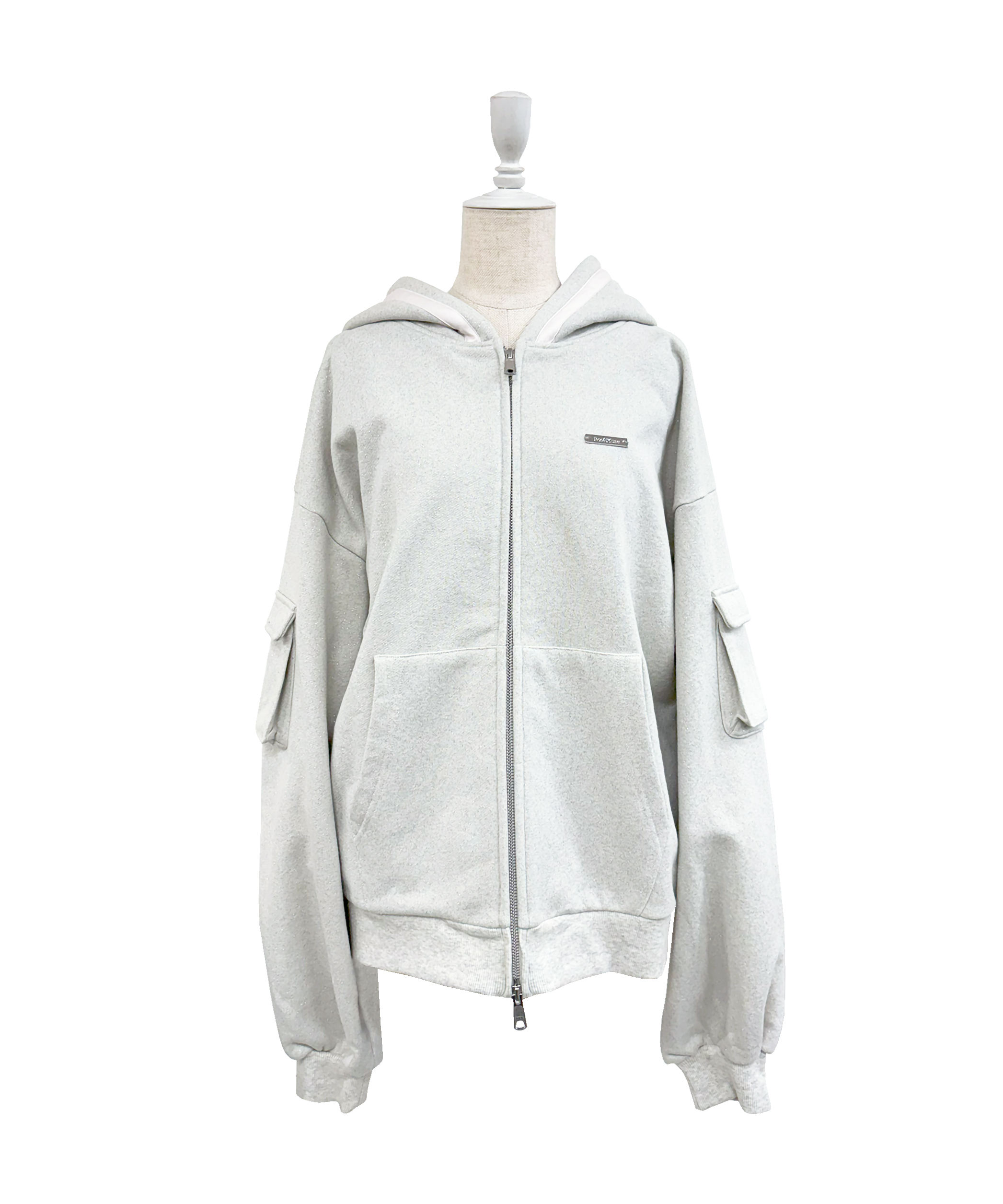 Satin ribbon point cargo zip set