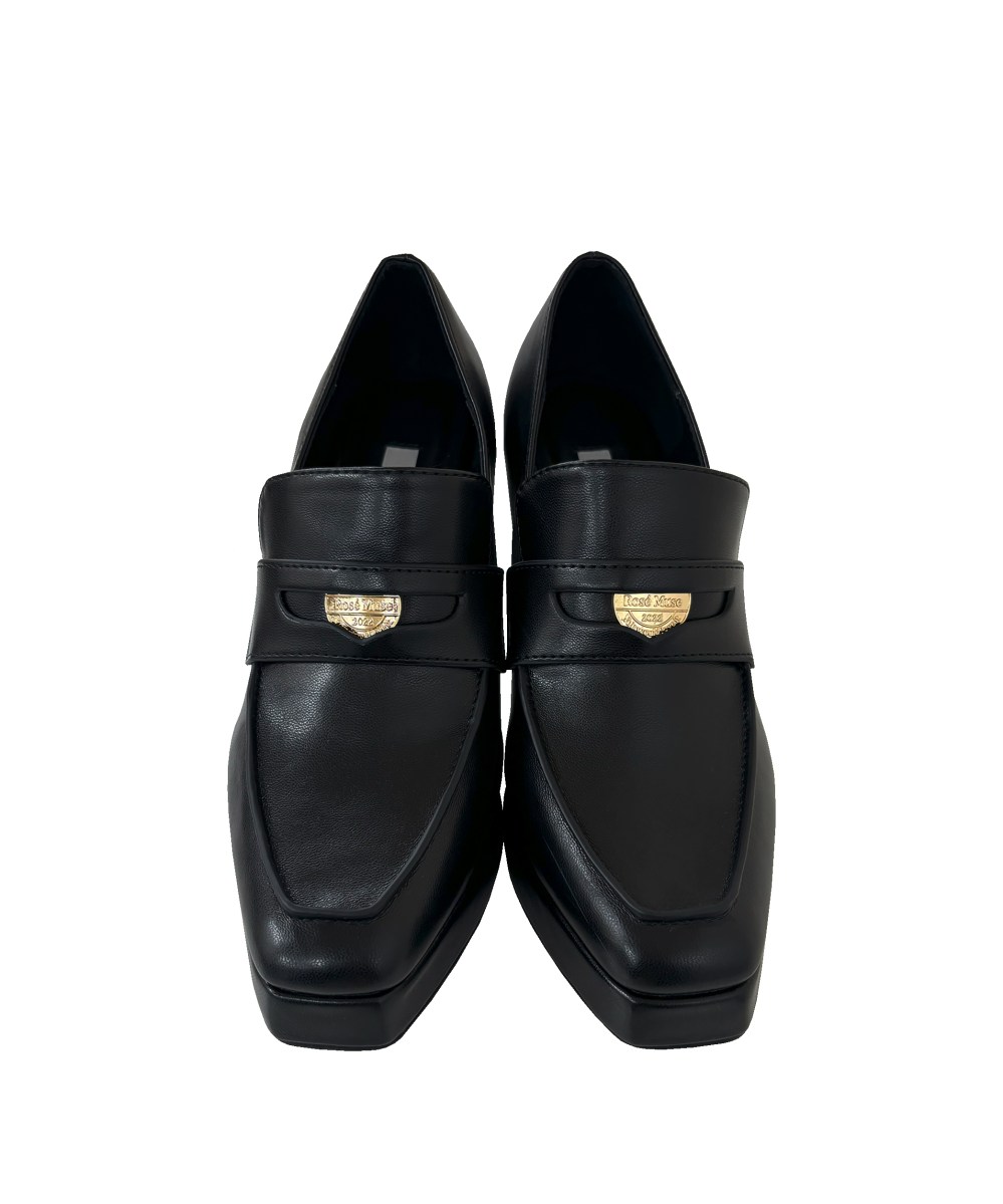 Coin loafer pumps
