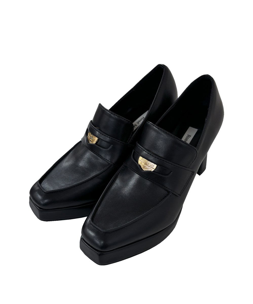 Coin loafer pumps