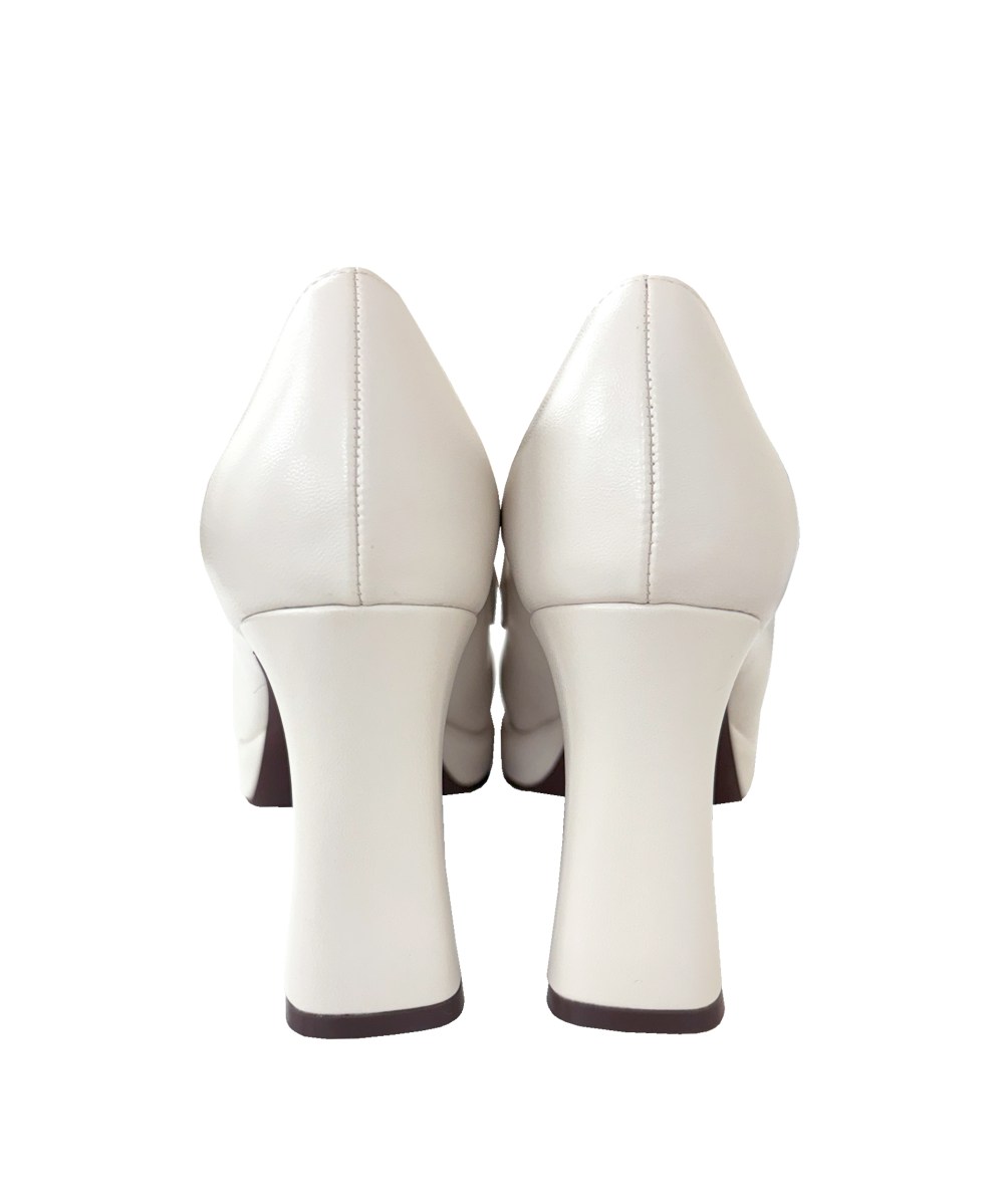Coin loafer pumps