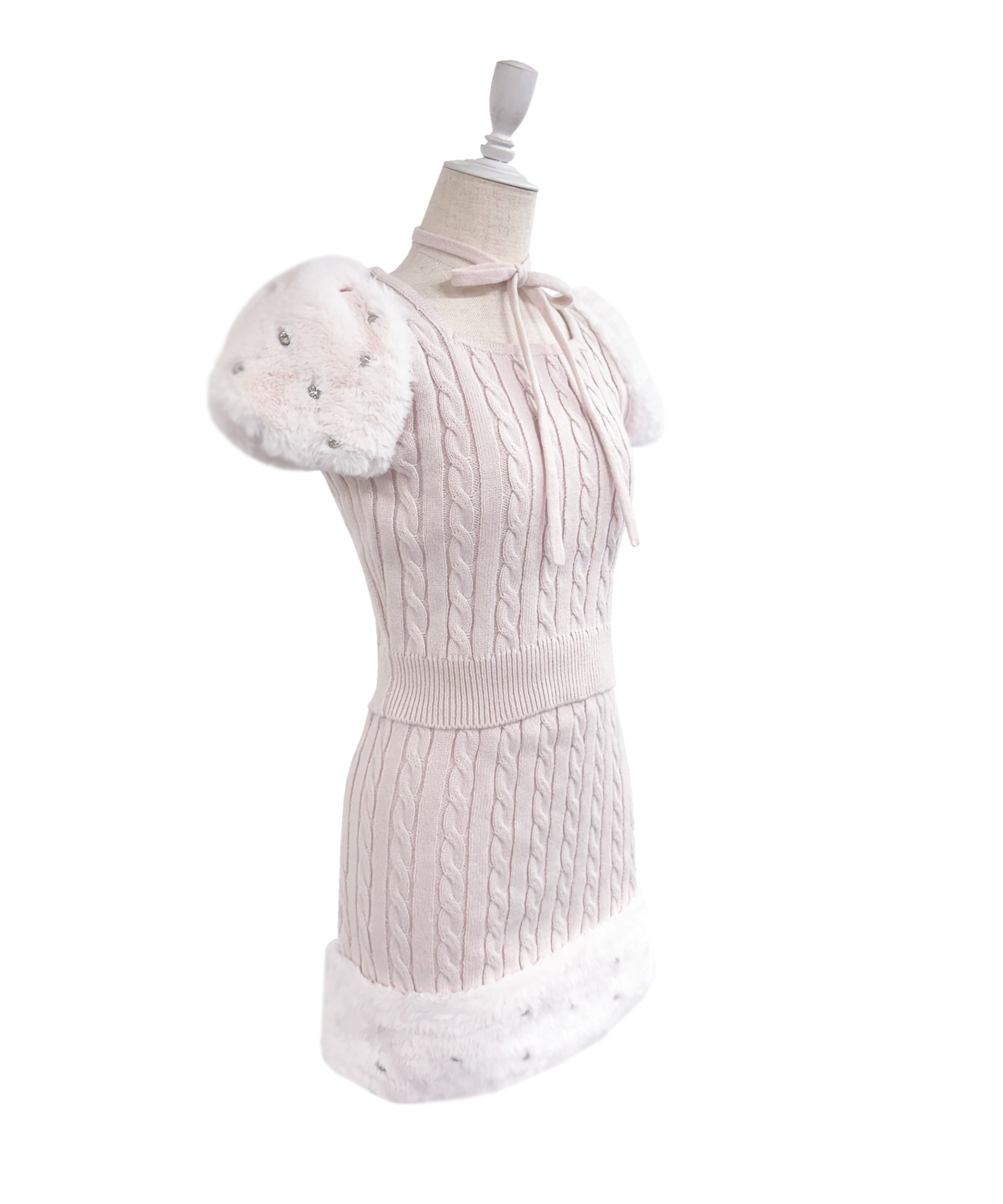 Fur point knit mini set up – BUNNY APARTMENT