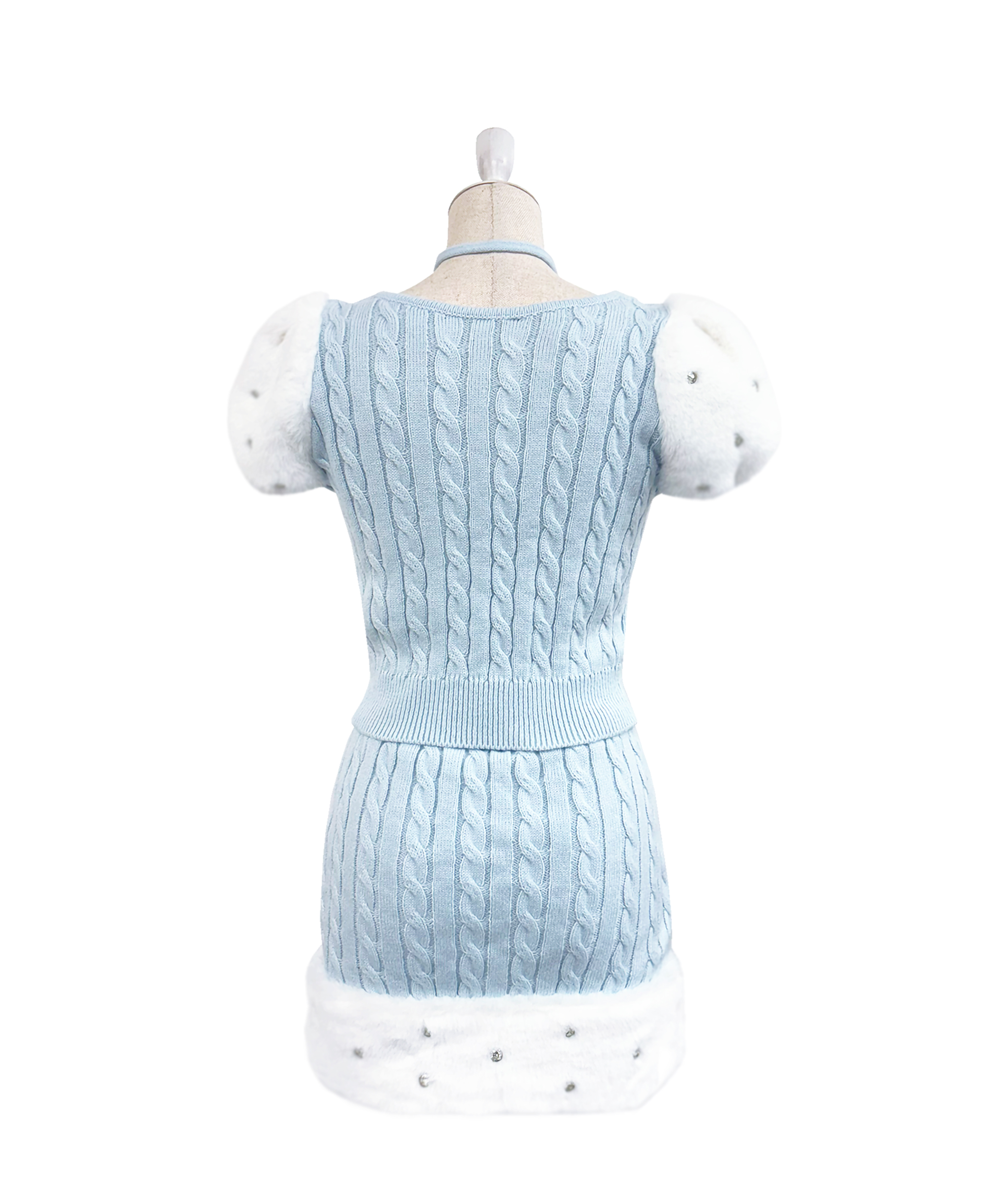 Fur point knit mini set up – BUNNY APARTMENT
