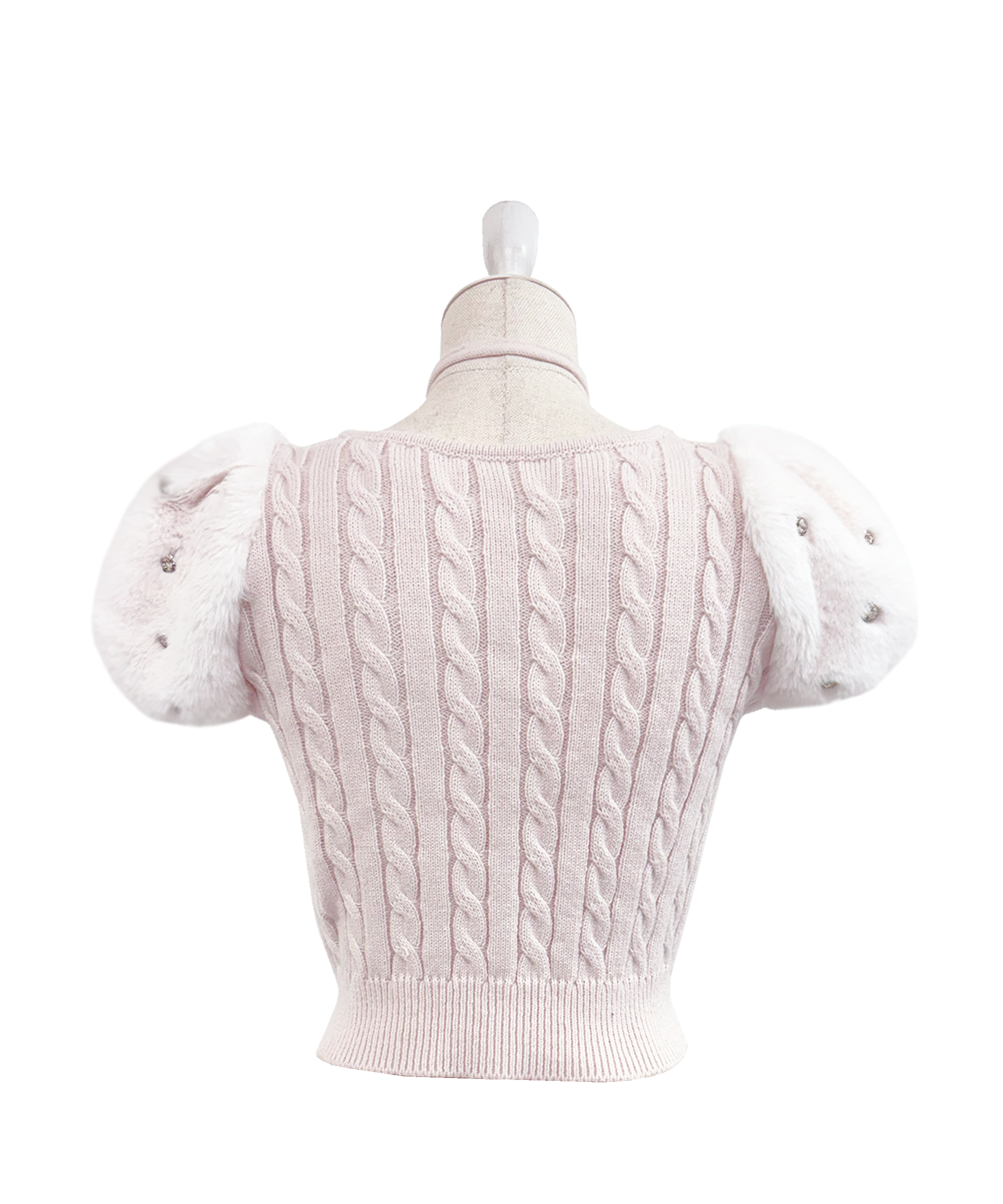rosemuse Fur point knit mini set up ピンク Fur point knit mini set up – BUNNY APARTMENT