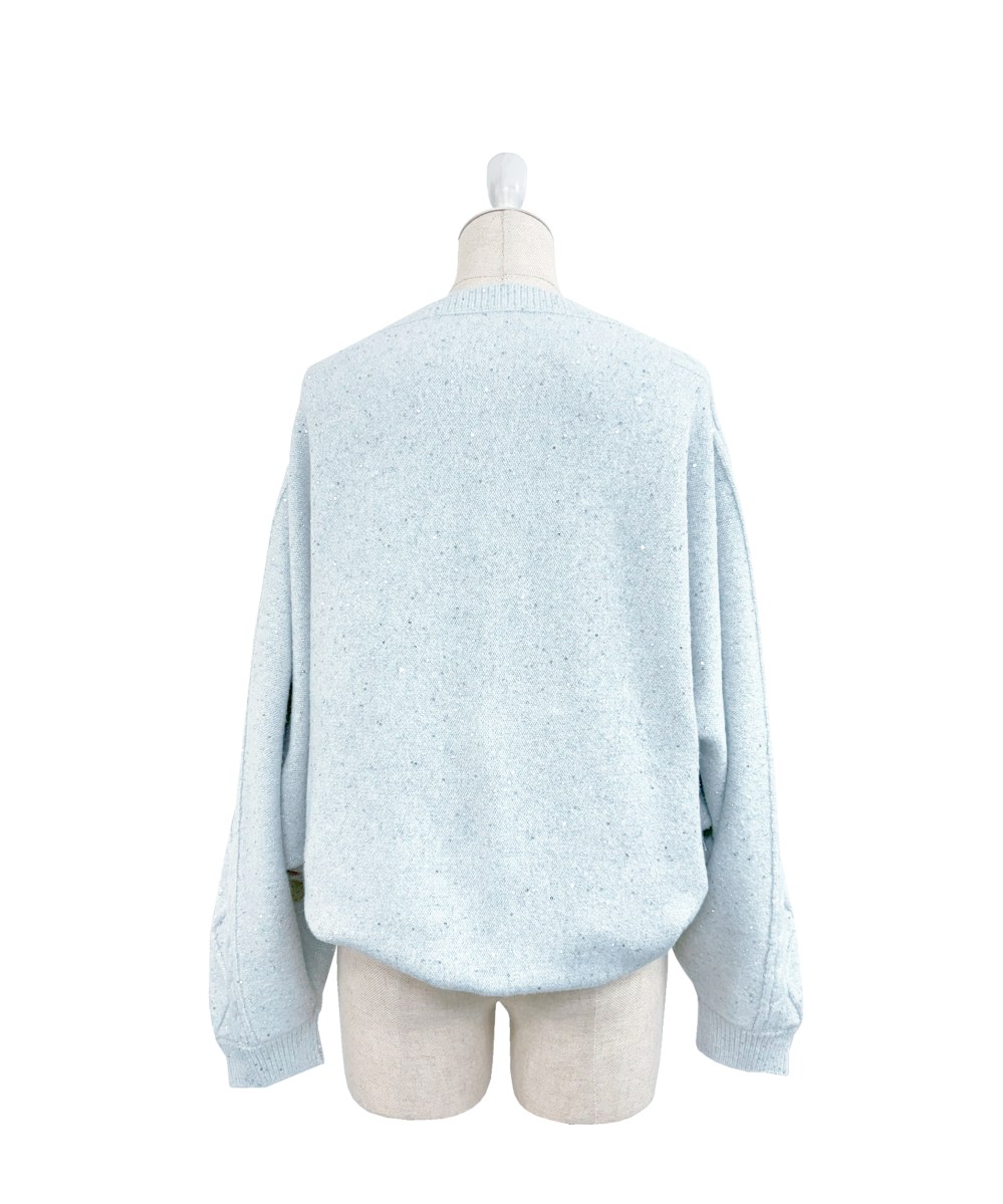 Glitter knit o/p set