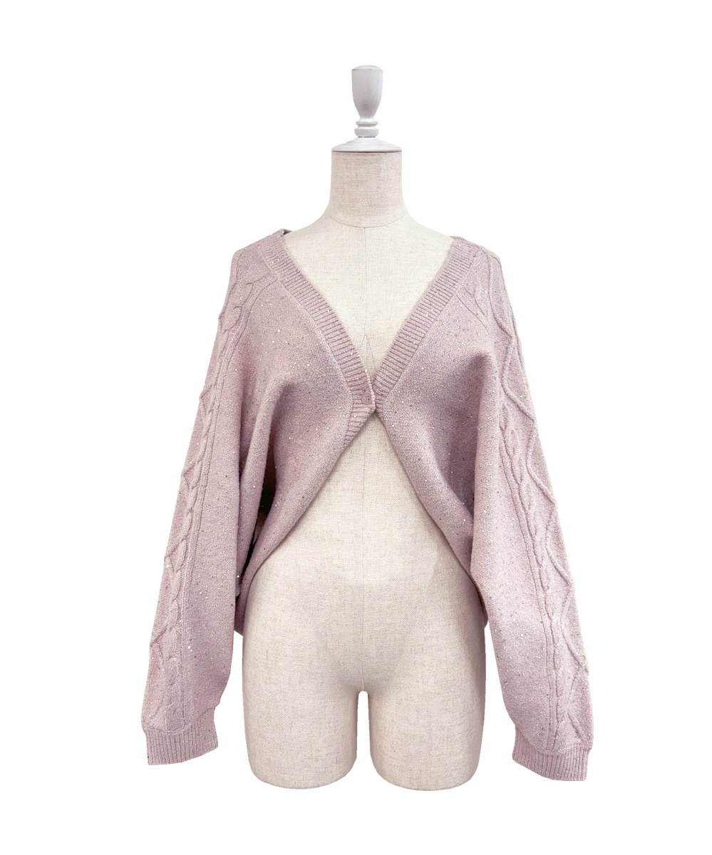 Glitter knit o/p set