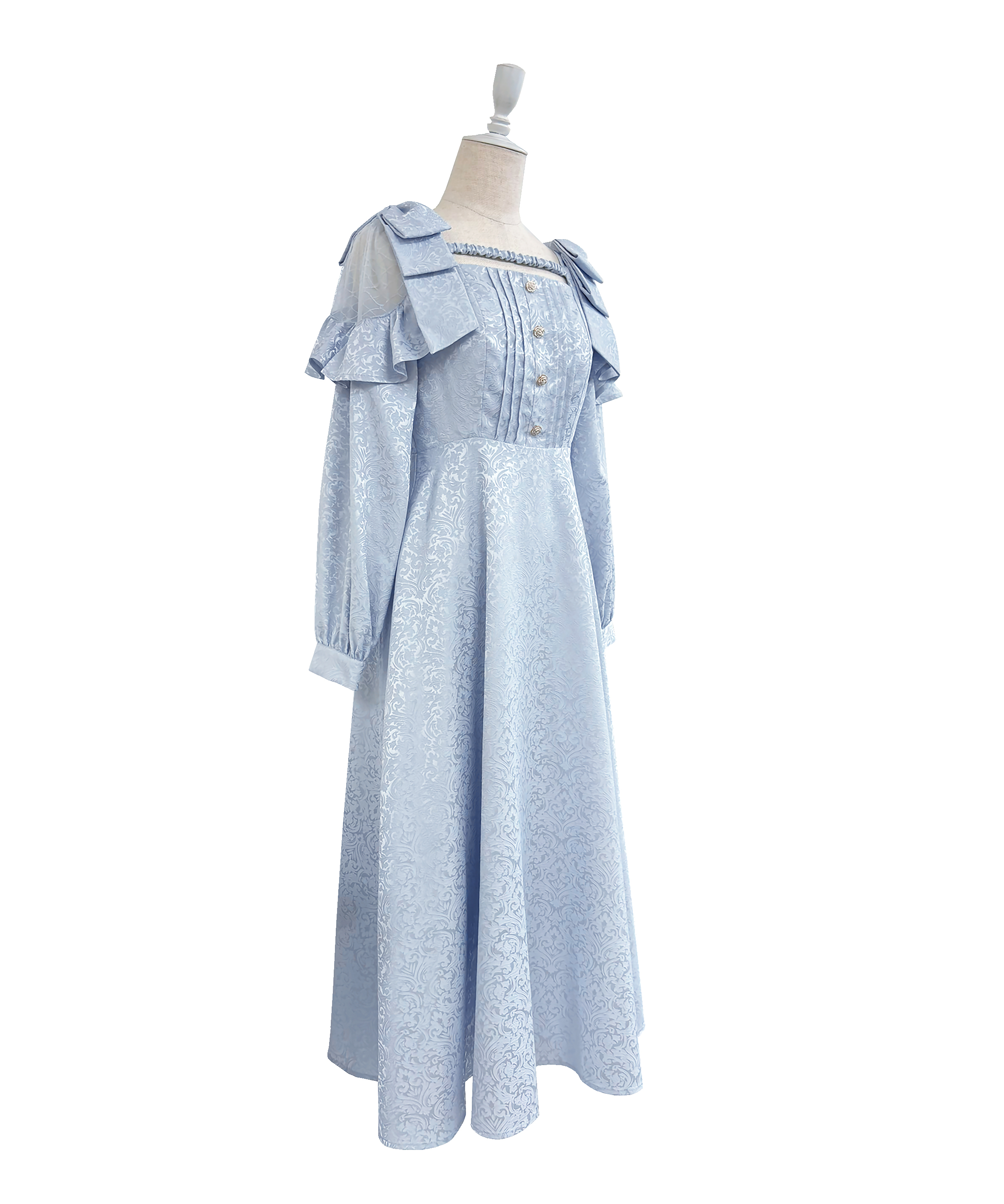 Lace switching jacquard dress – BUNNY APARTMENT