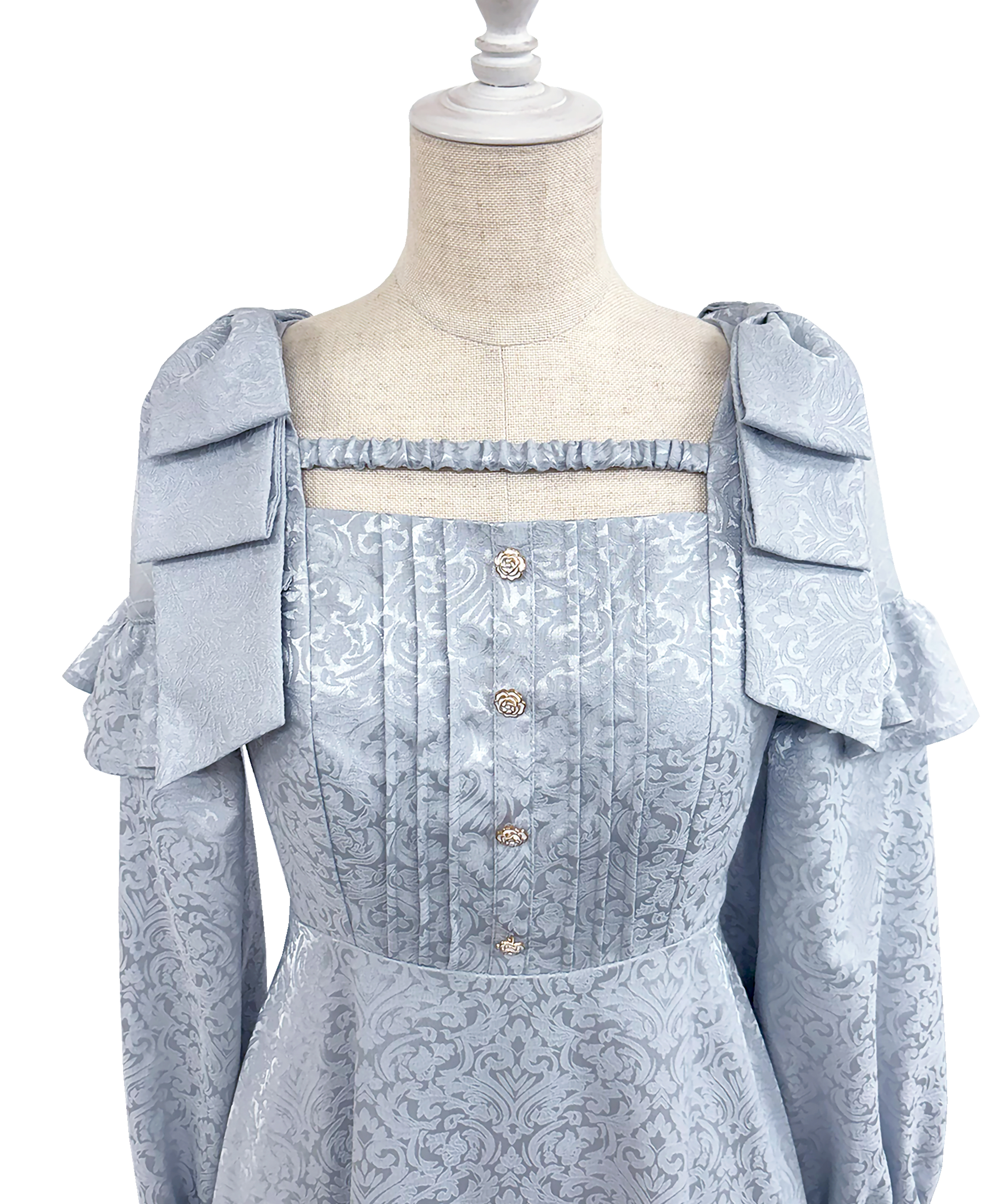 Lace switching jacquard dress – BUNNY APARTMENT