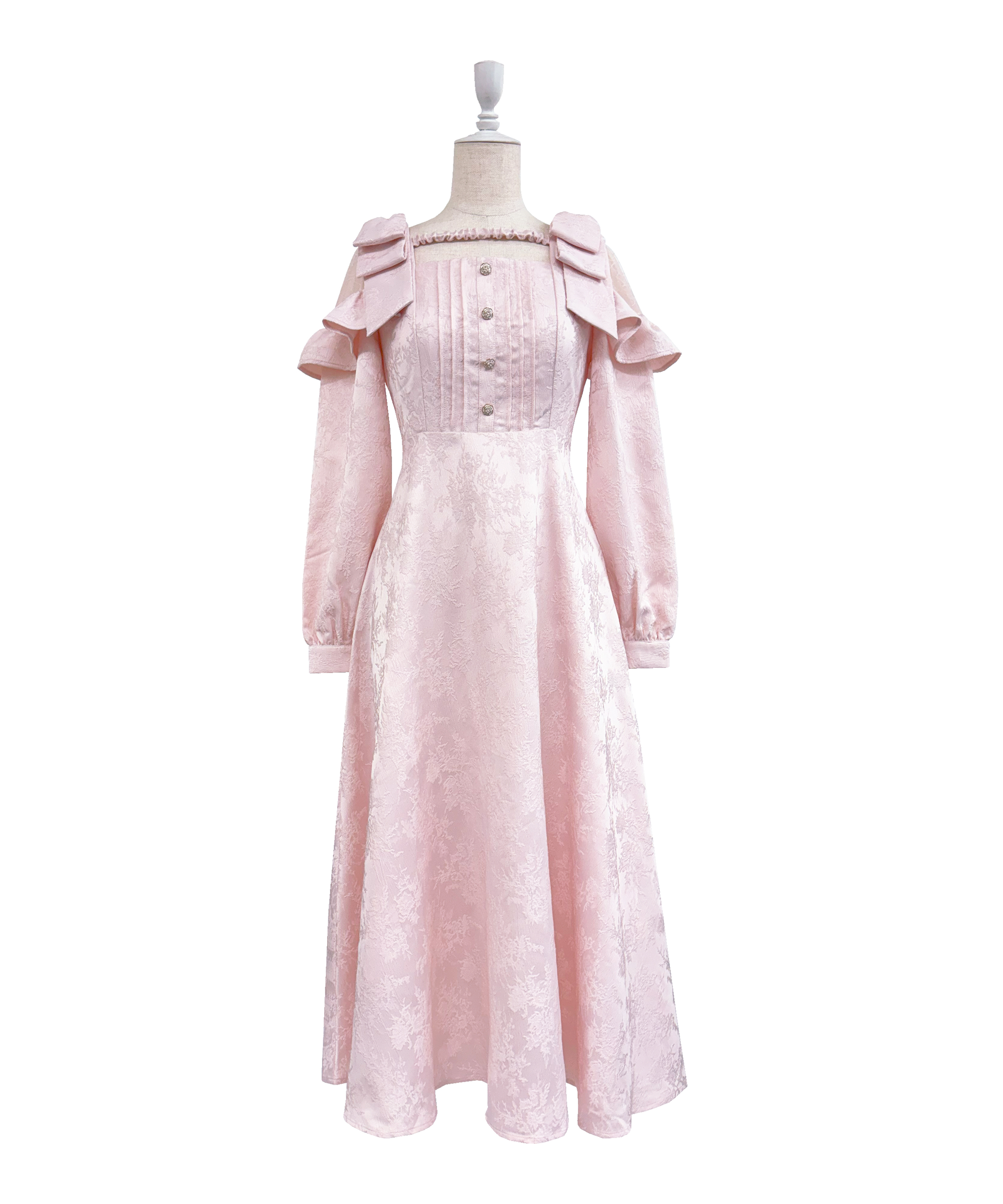 【美品】LAPINE BLANCHE 高級スプリングコート 淡いピンク Lace switching jacquard dress – BUNNY APARTMENT