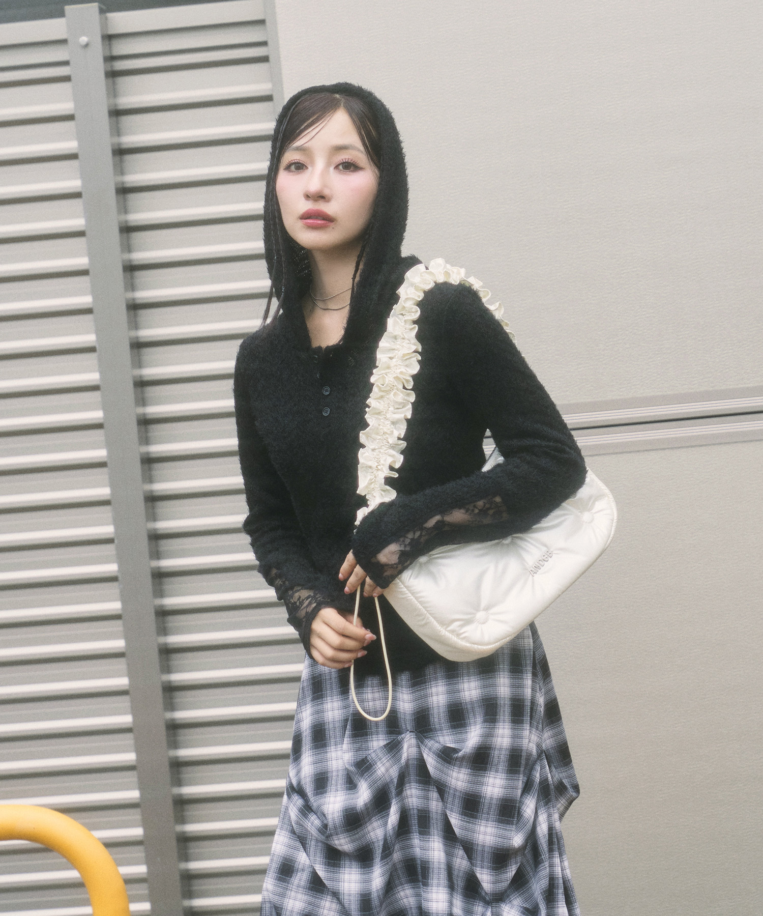 ギャザーパフィーショルダーバッグ