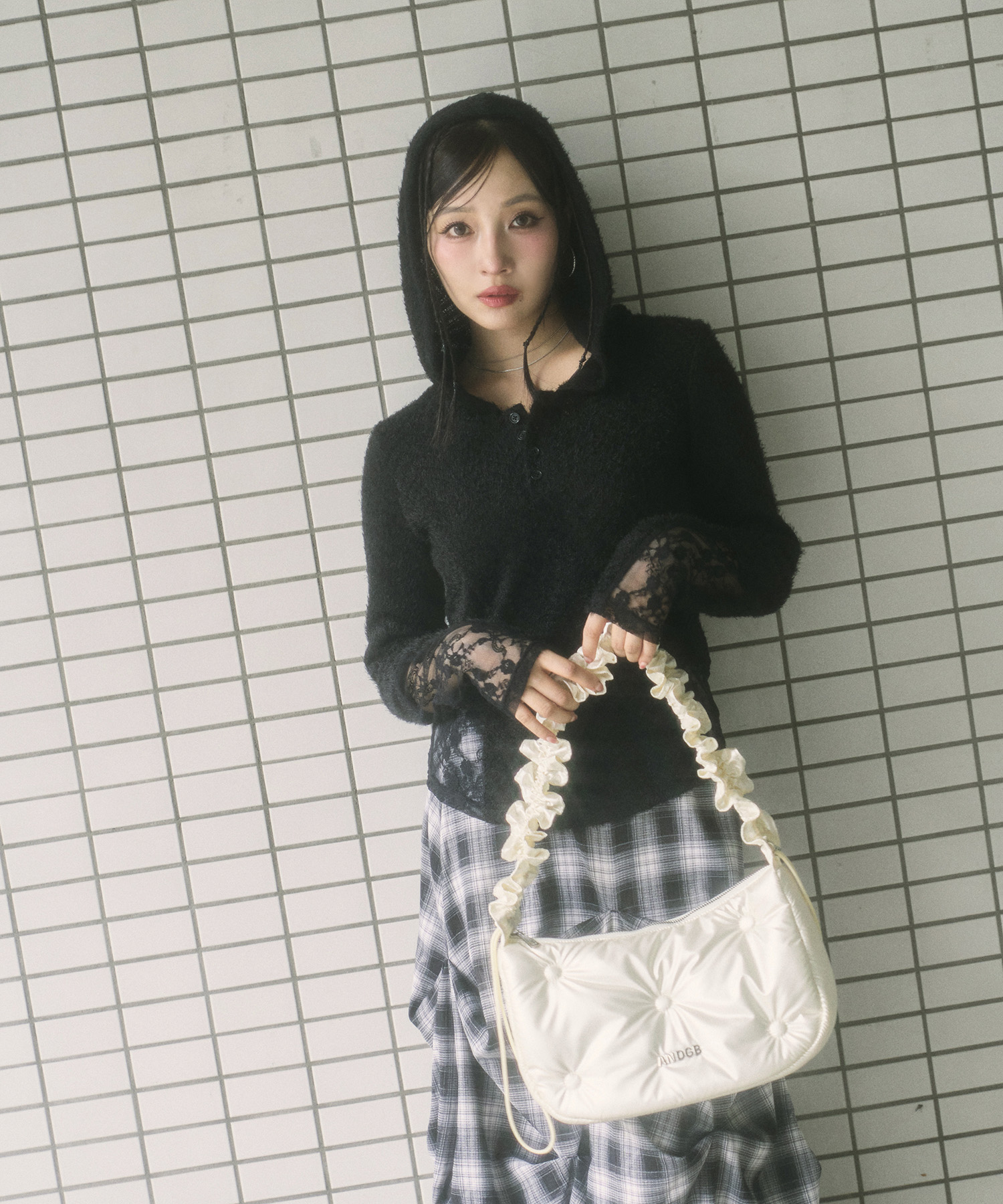 ギャザーパフィーショルダーバッグ