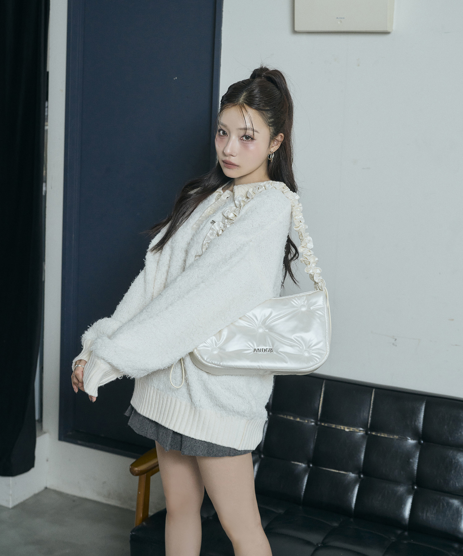 ギャザーパフィーショルダーバッグ