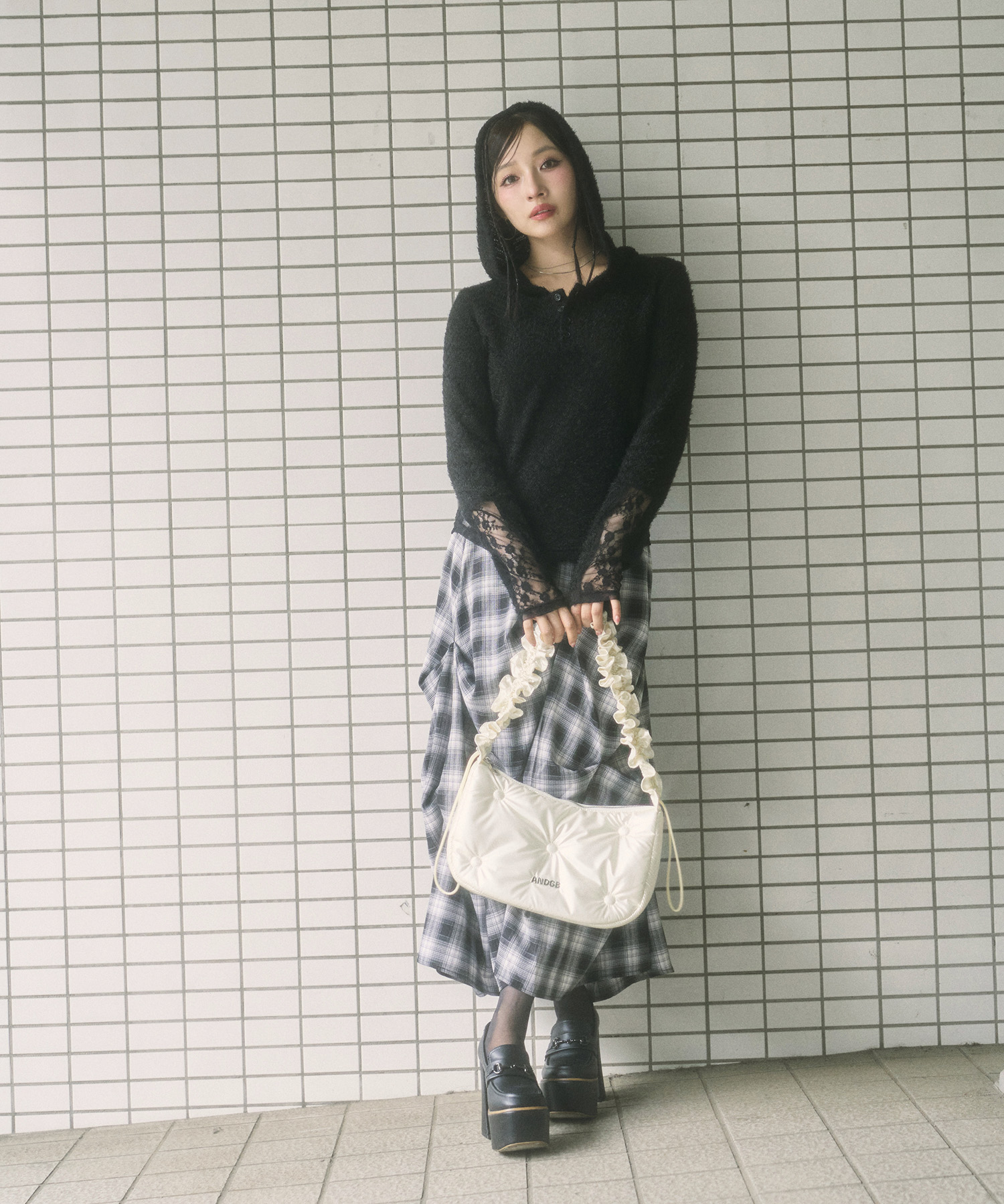 ギャザーパフィーショルダーバッグ