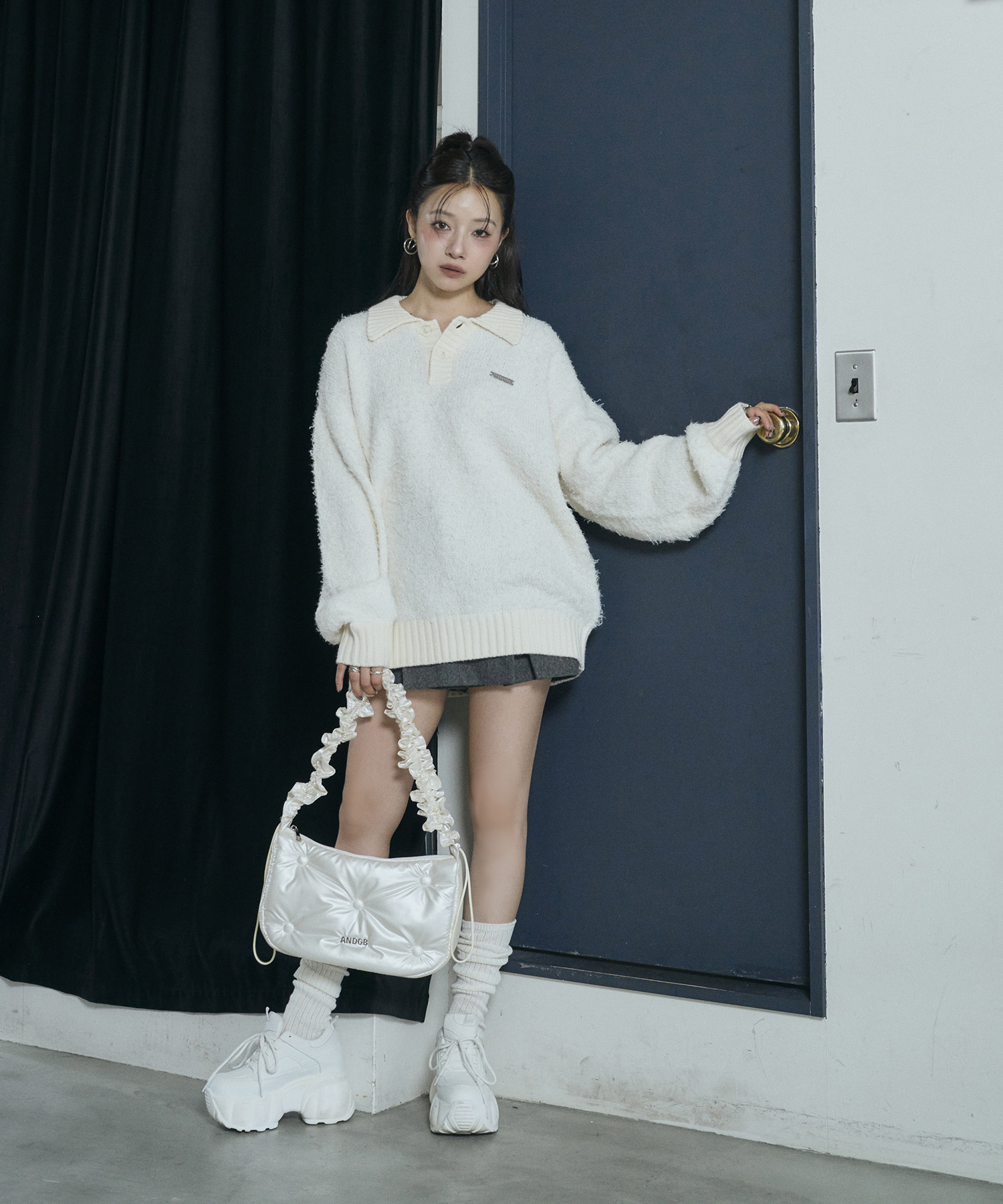 ギャザーパフィーショルダーバッグ