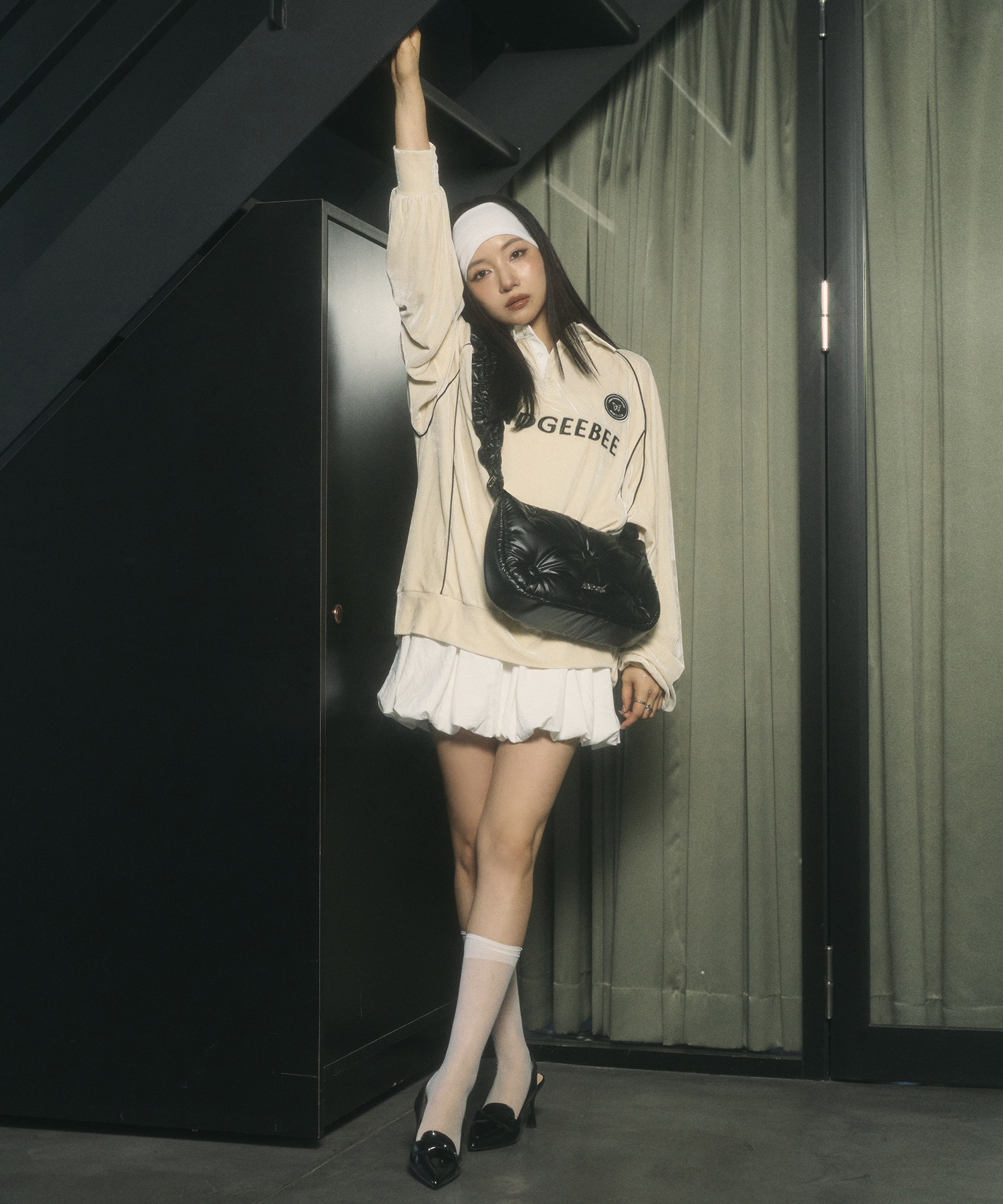 ギャザーパフィーショルダーバッグ