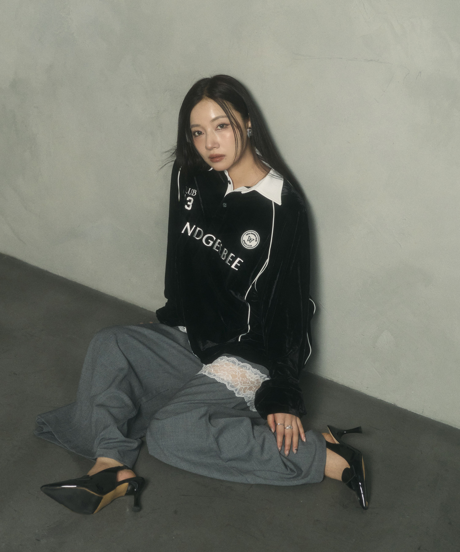 UNISEX パイピングユニフォームトップス