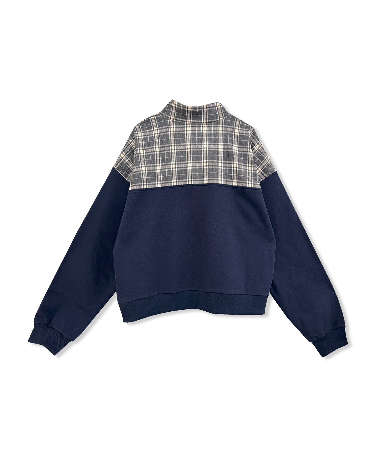 UNISEX チェックドッキングスウェット