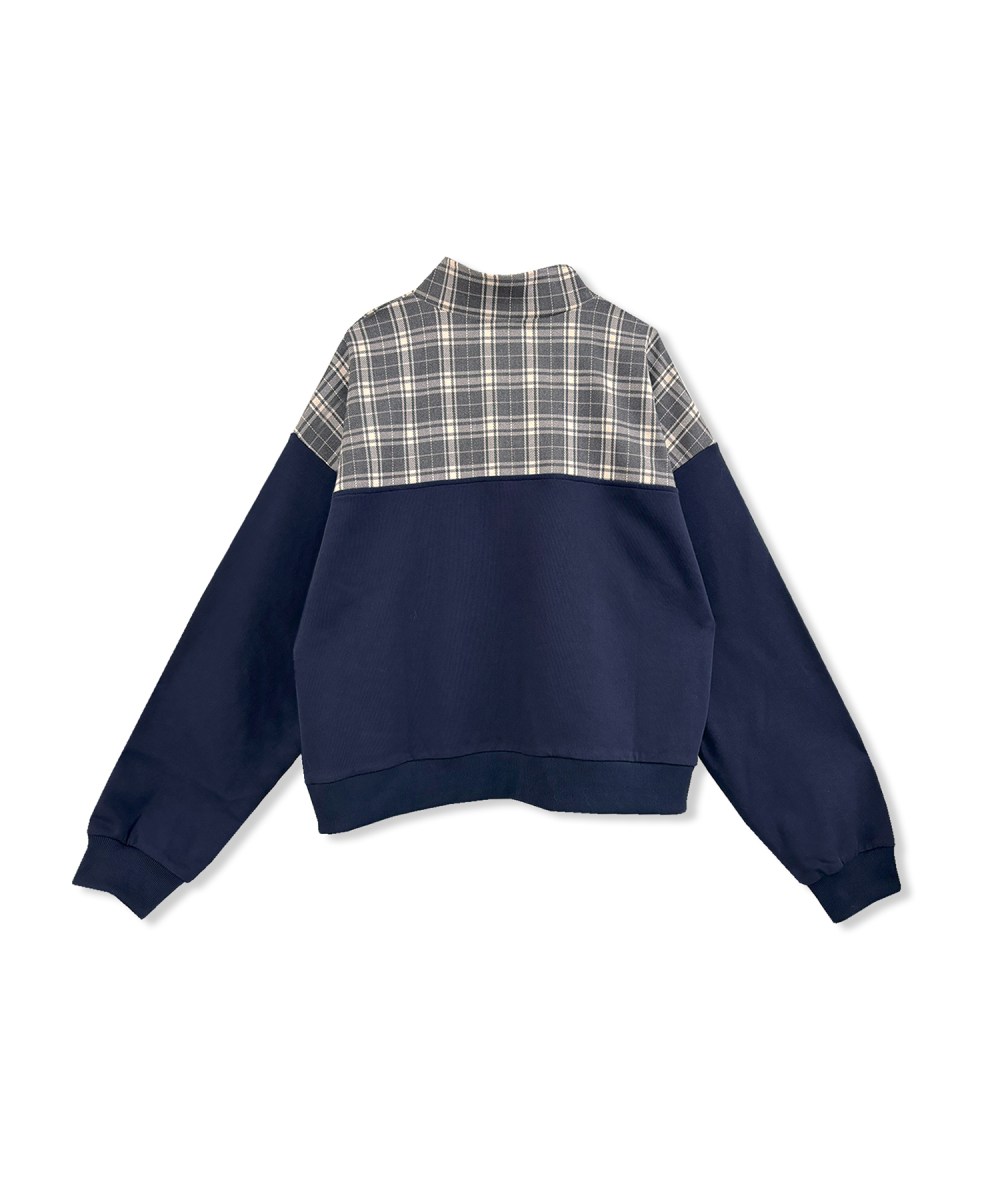 UNISEX チェックドッキングスウェット SET UP