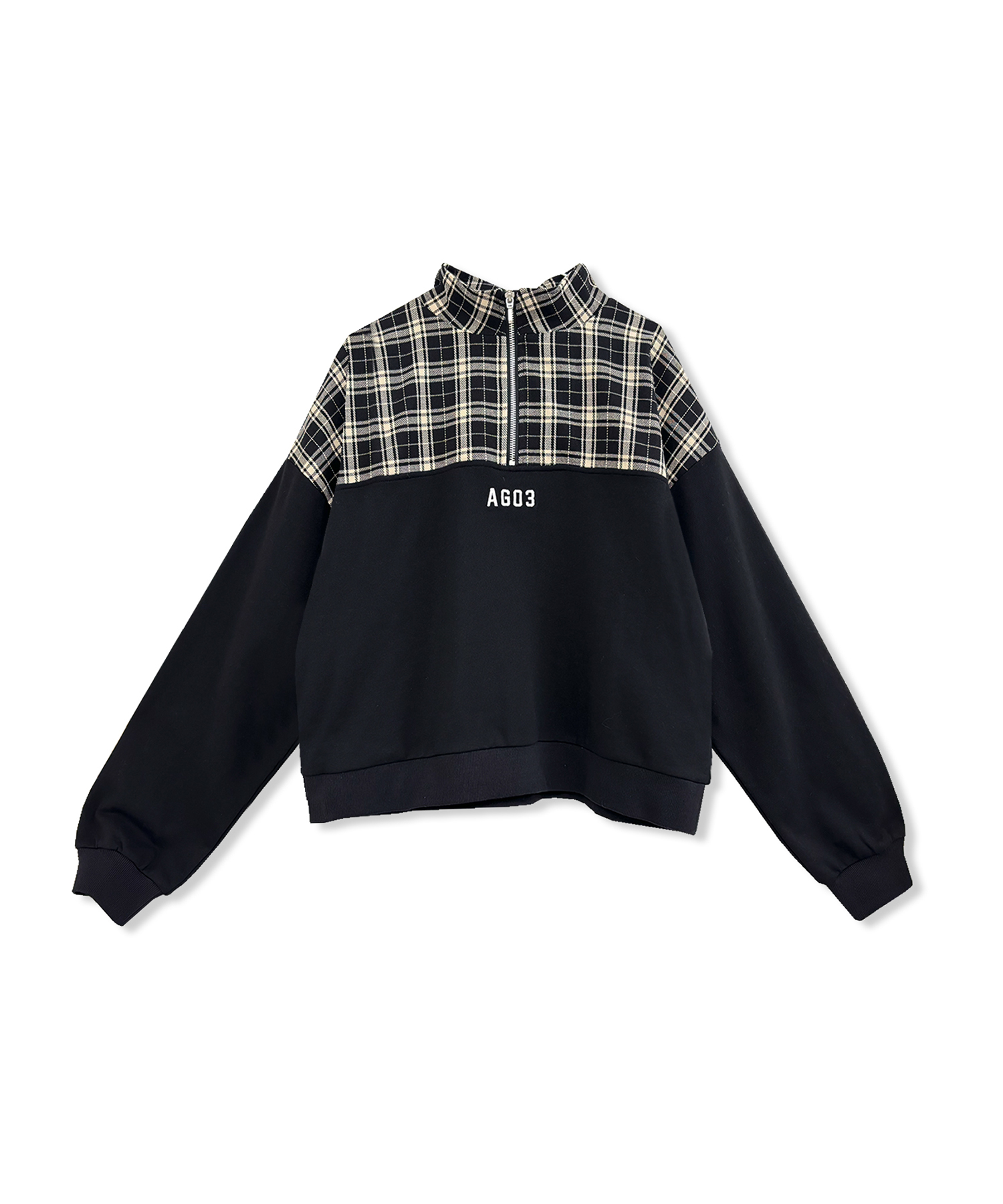 UNISEX チェックドッキングスウェット