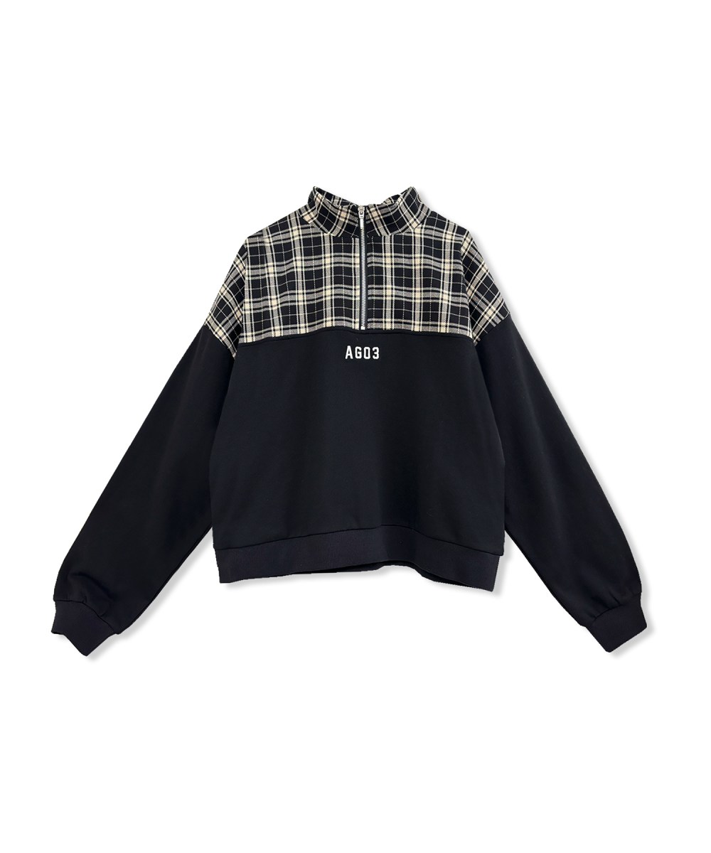 UNISEX チェックドッキングスウェット SET UP