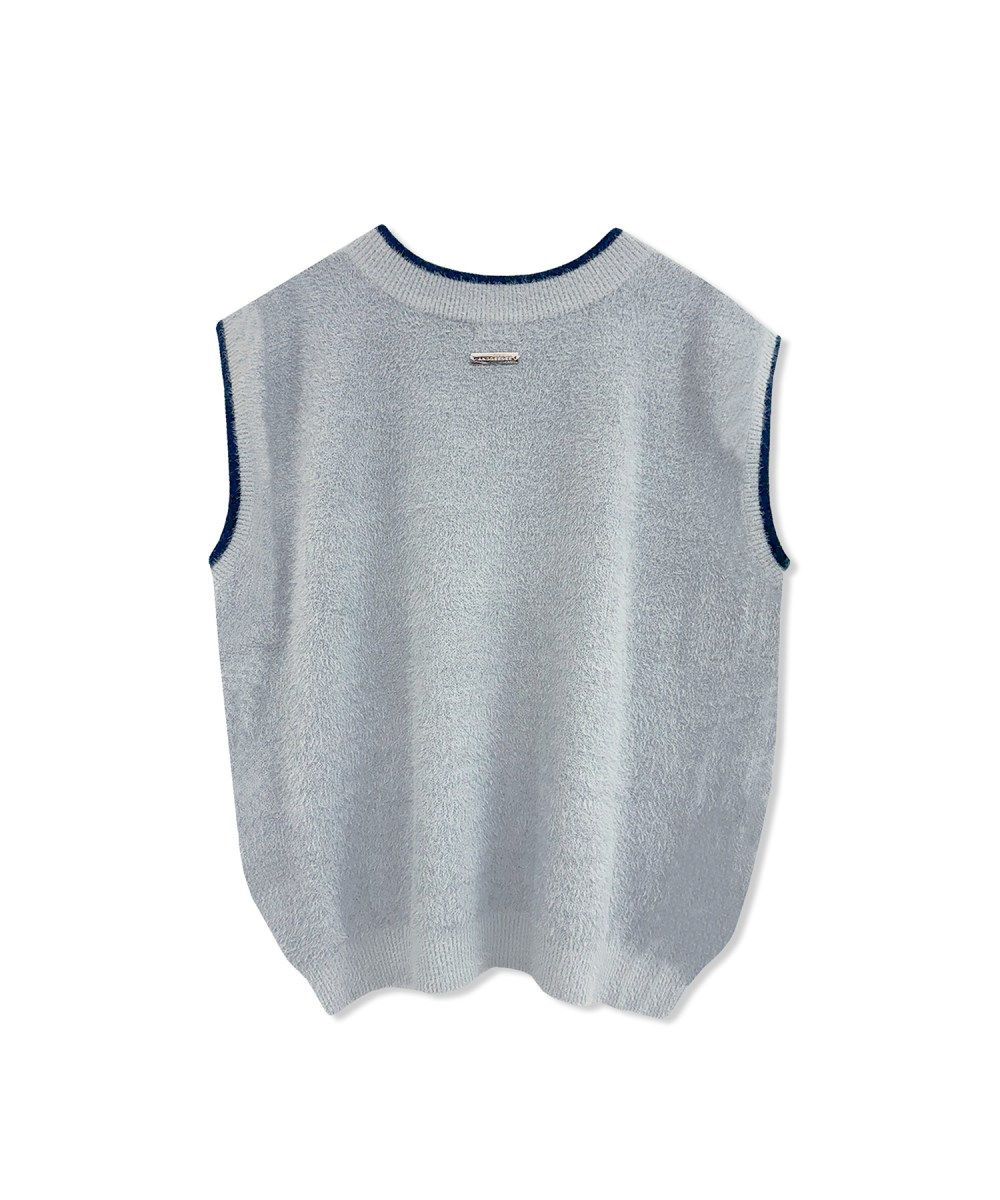 UNISEX エンブレムシャギーベスト