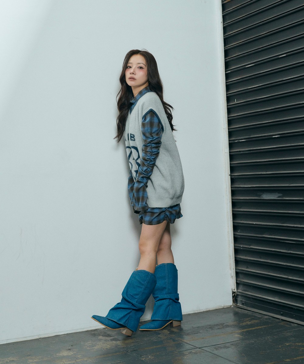 UNISEX エンブレムシャギーベスト