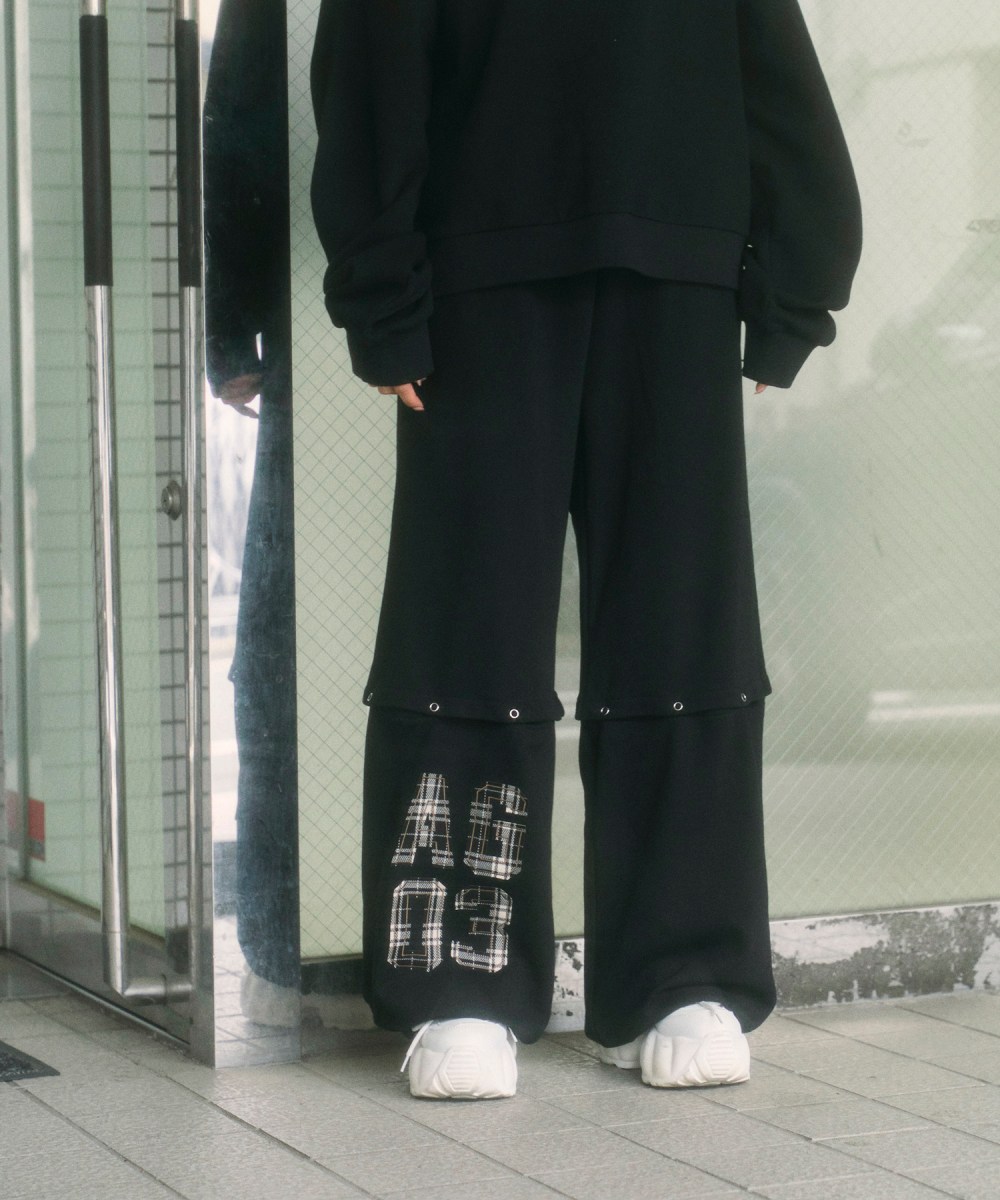 UNISEX チェックドッキングスウェット SET UP