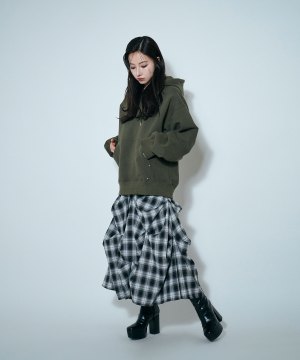 チェックランダムピックスカート