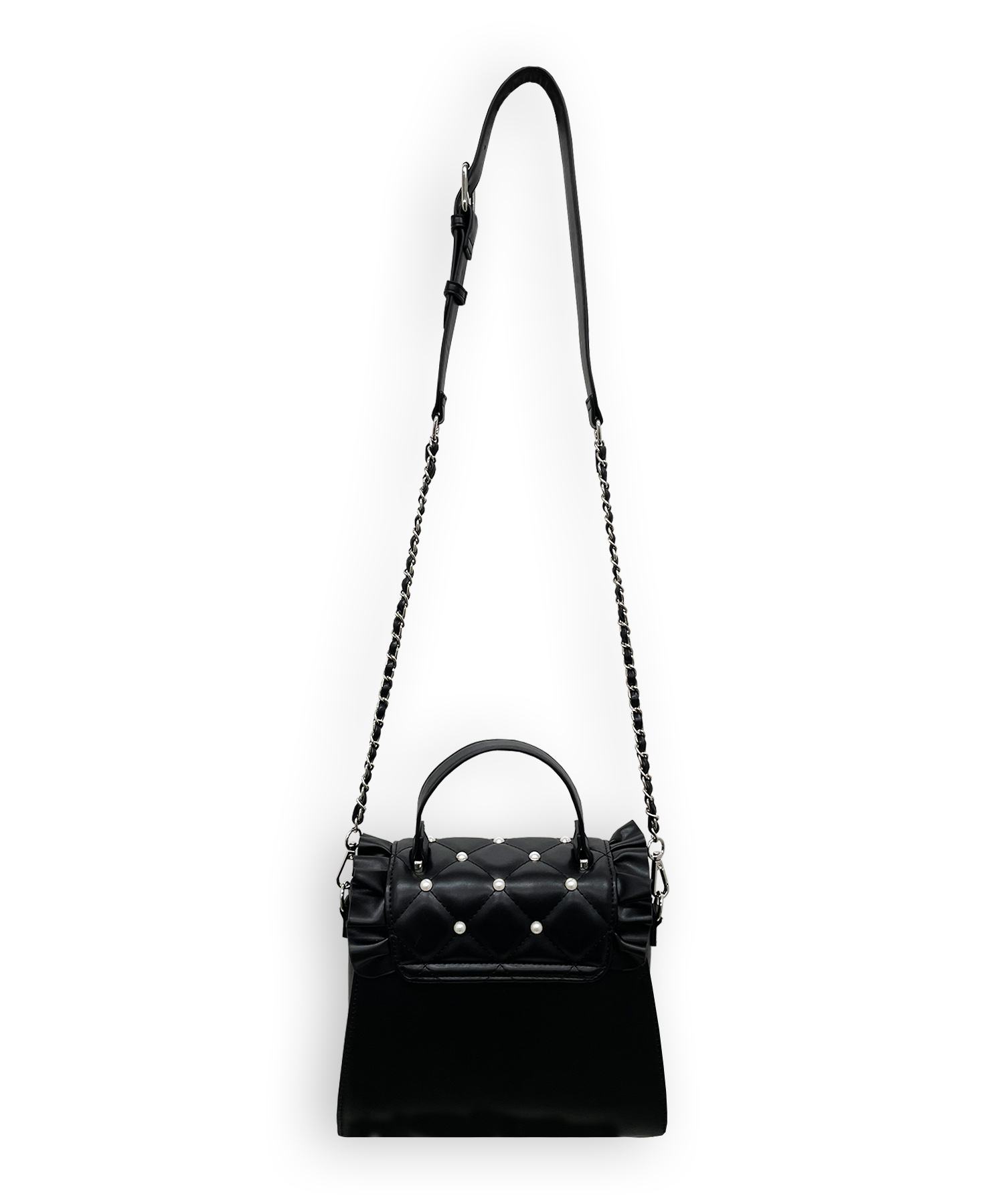 ハートロゴパールキルティングバッグ