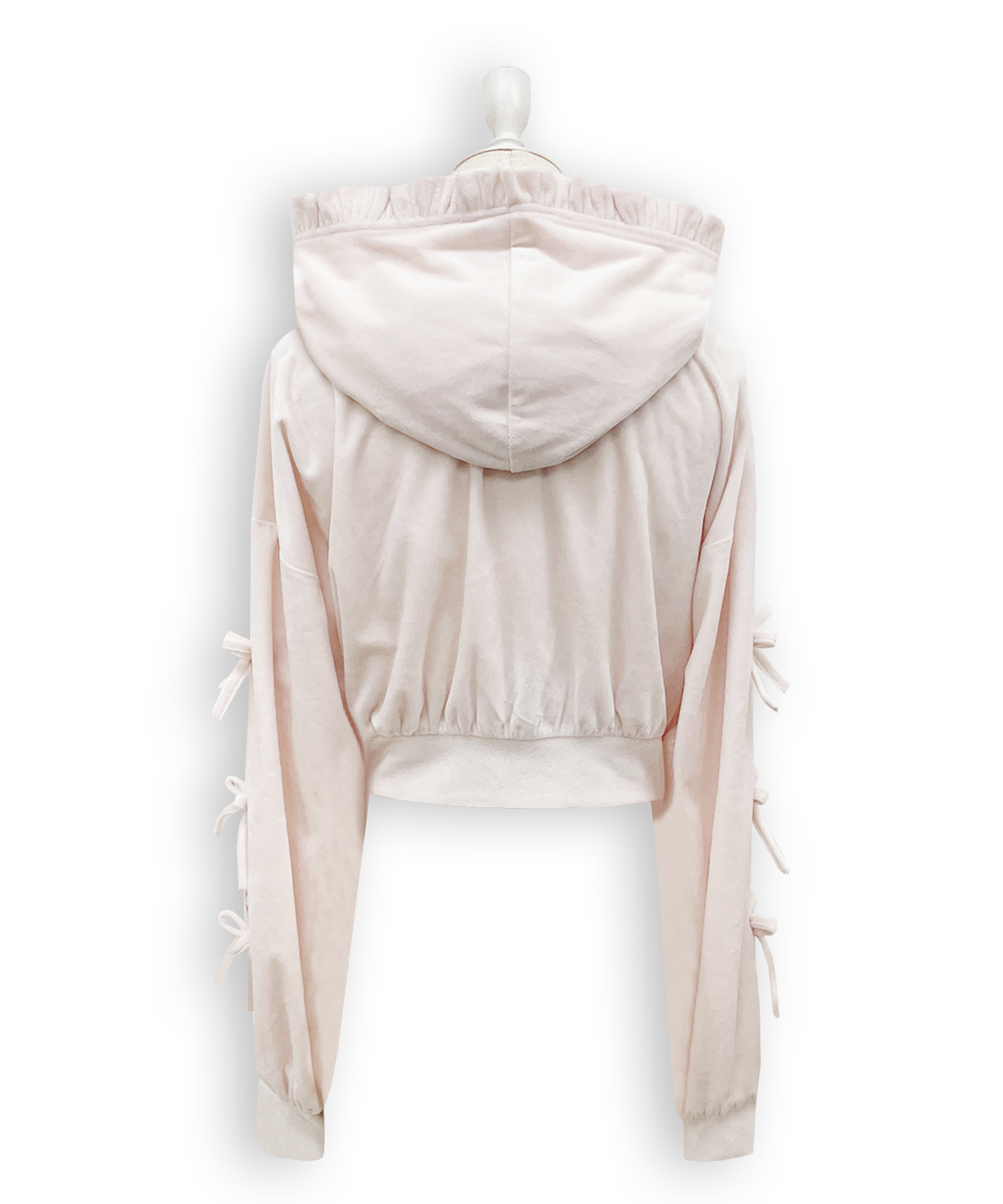 リボンスリットパーカー