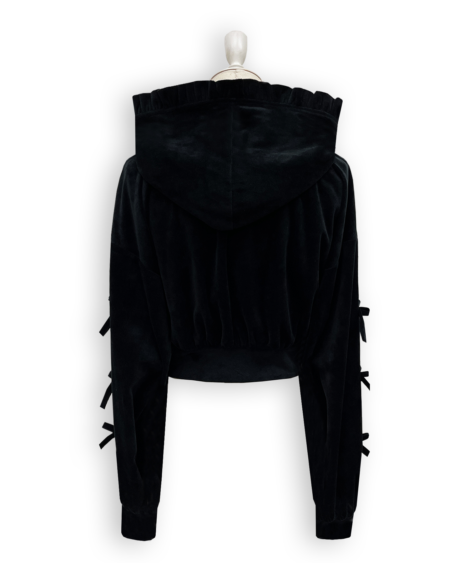 リボンスリットパーカー