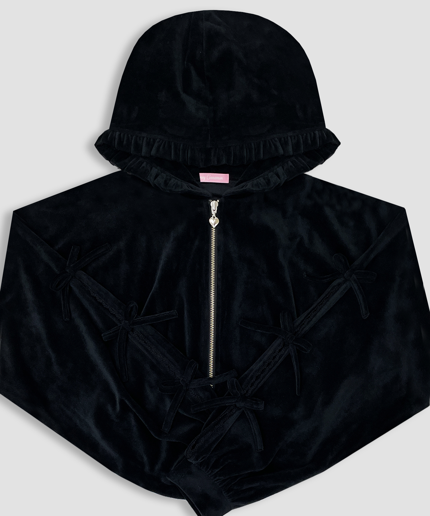 リボンスリットパーカー