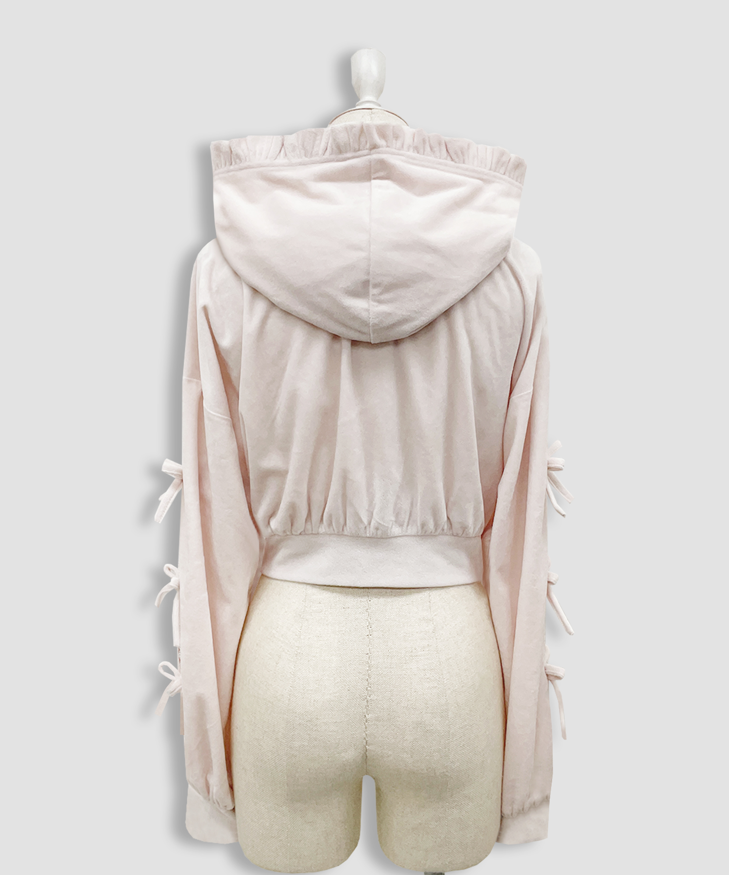 リボンスリットパーカー