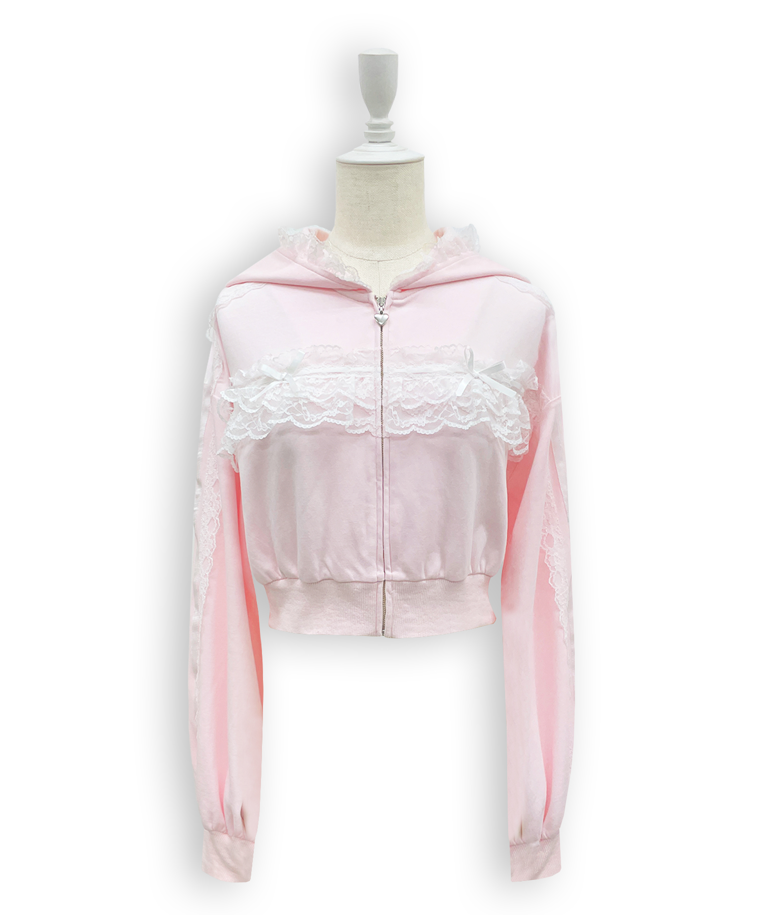 レースフリルパーカーセットアップ