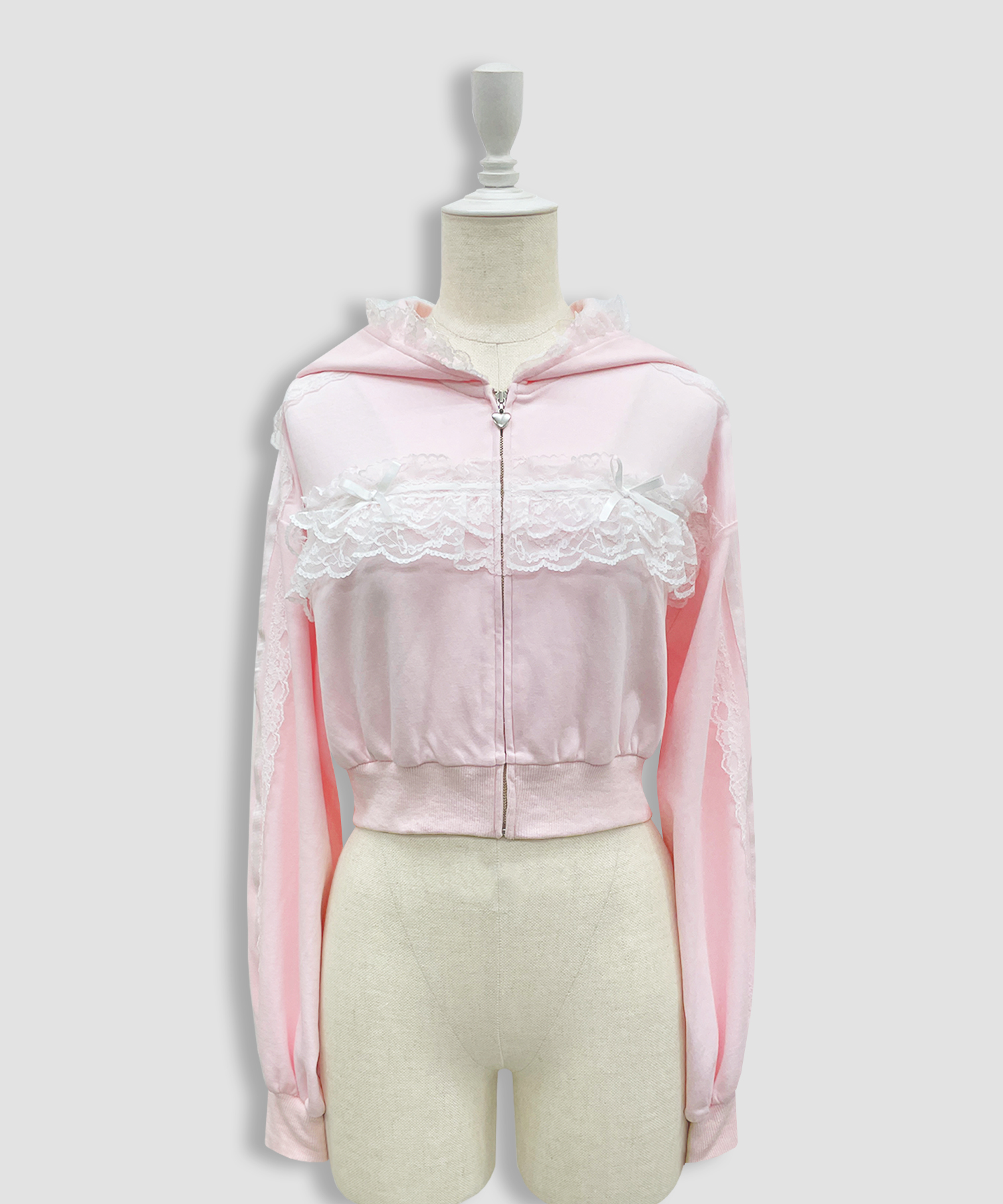 レースフリルパーカーセットアップ