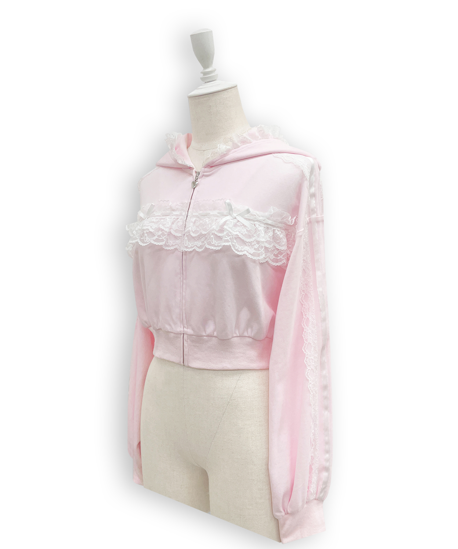 レースフリルパーカーセットアップ