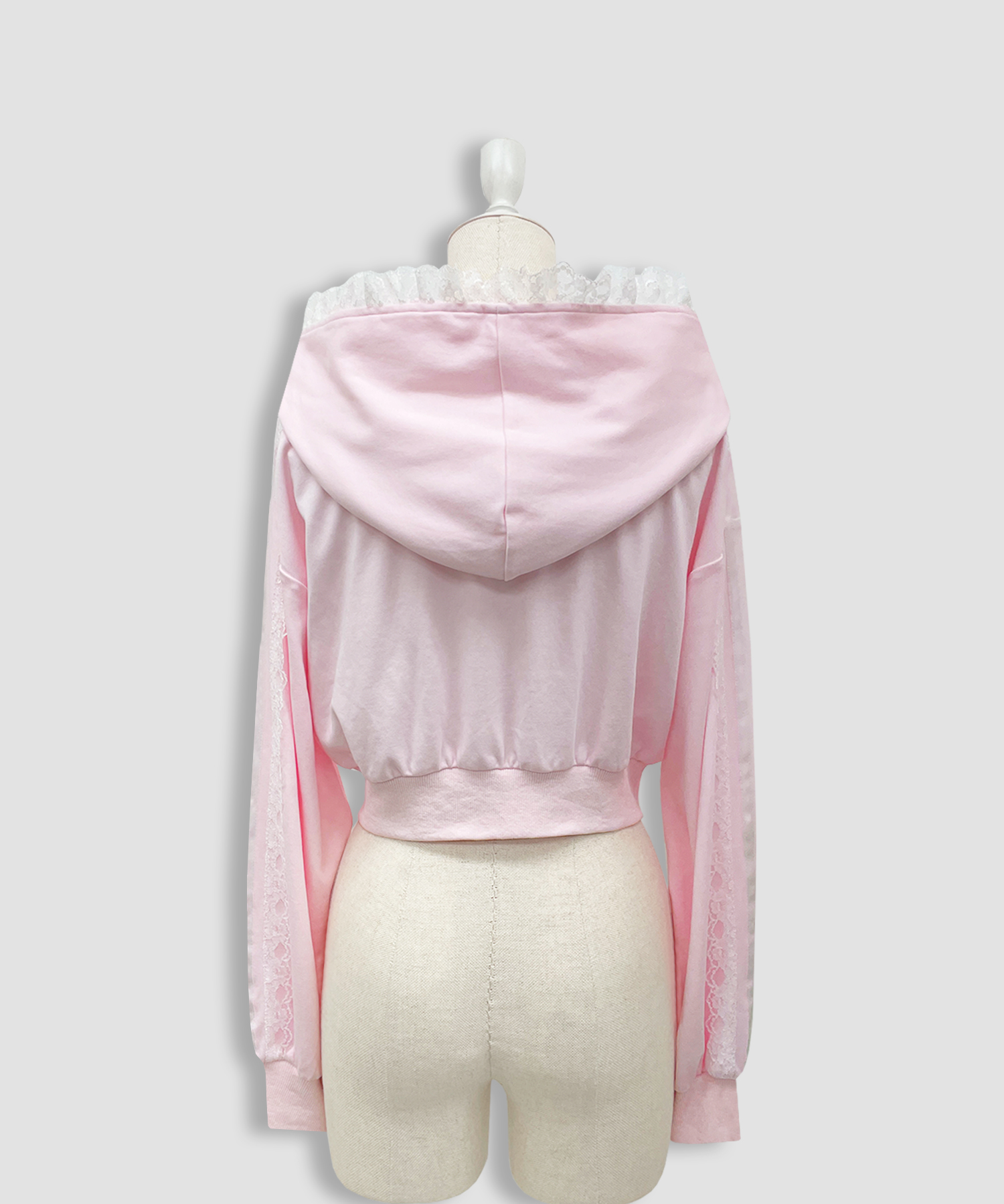 レースフリルパーカーセットアップ