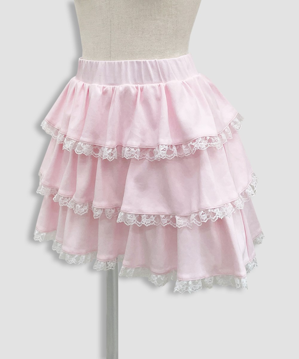 レースフリルパーカーセットアップ