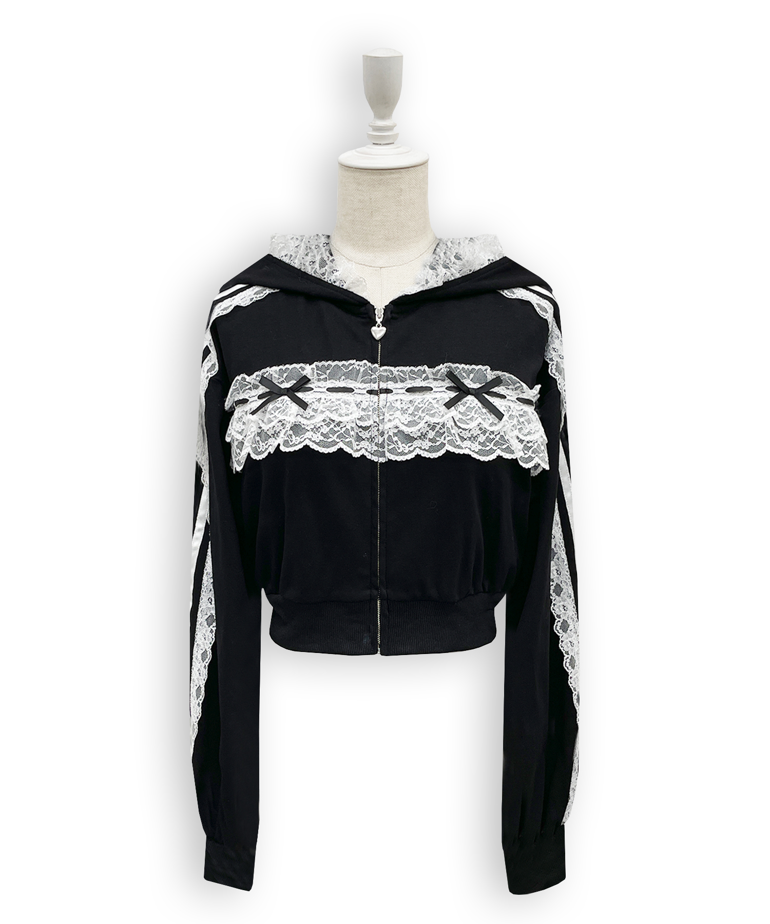 レースフリルパーカーセットアップ