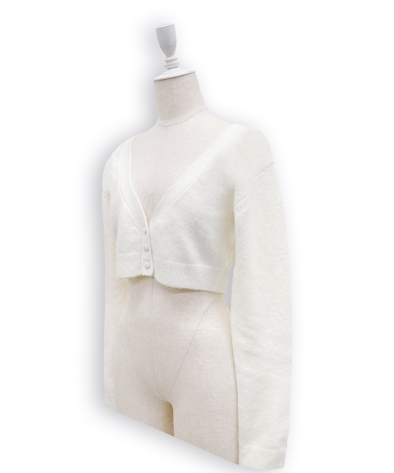 ハートチェックキャミワンピニットセットアップ