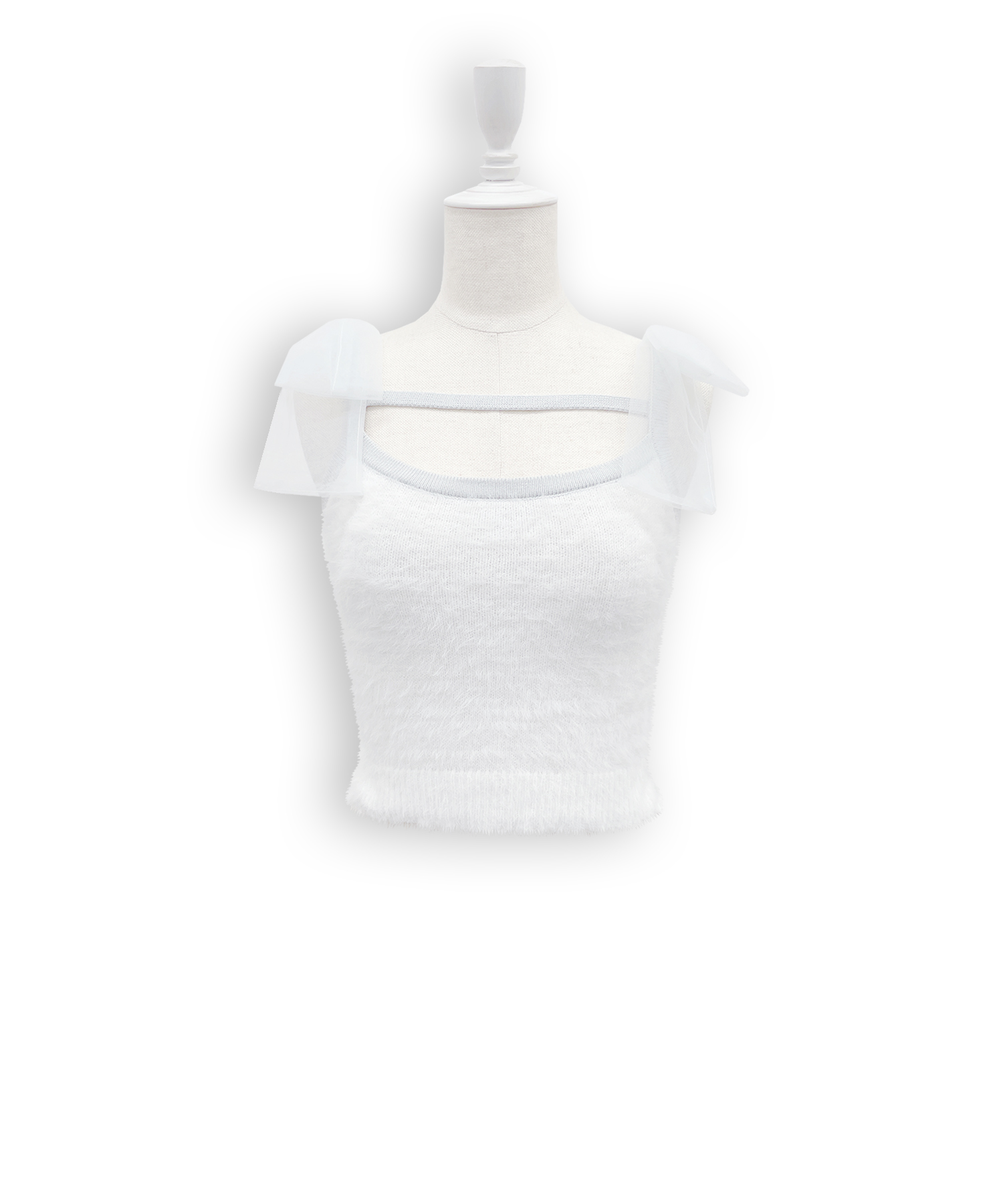 フェザーニットカーディガンキャミセット