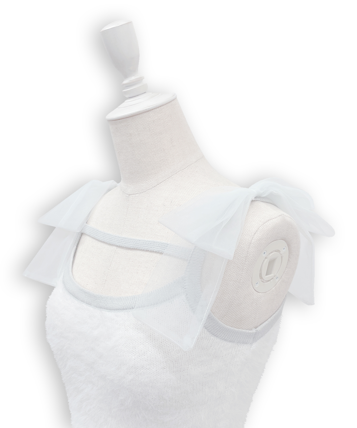 フェザーニットカーディガンキャミセット